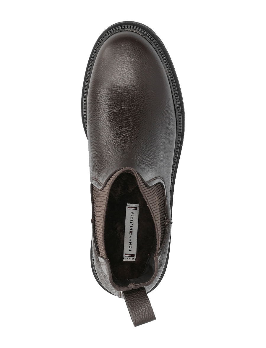 Tommy Hilfiger - TH PLAQUE PEBBLE CHELSEA WARM - chelsea boots - charred wood - 3