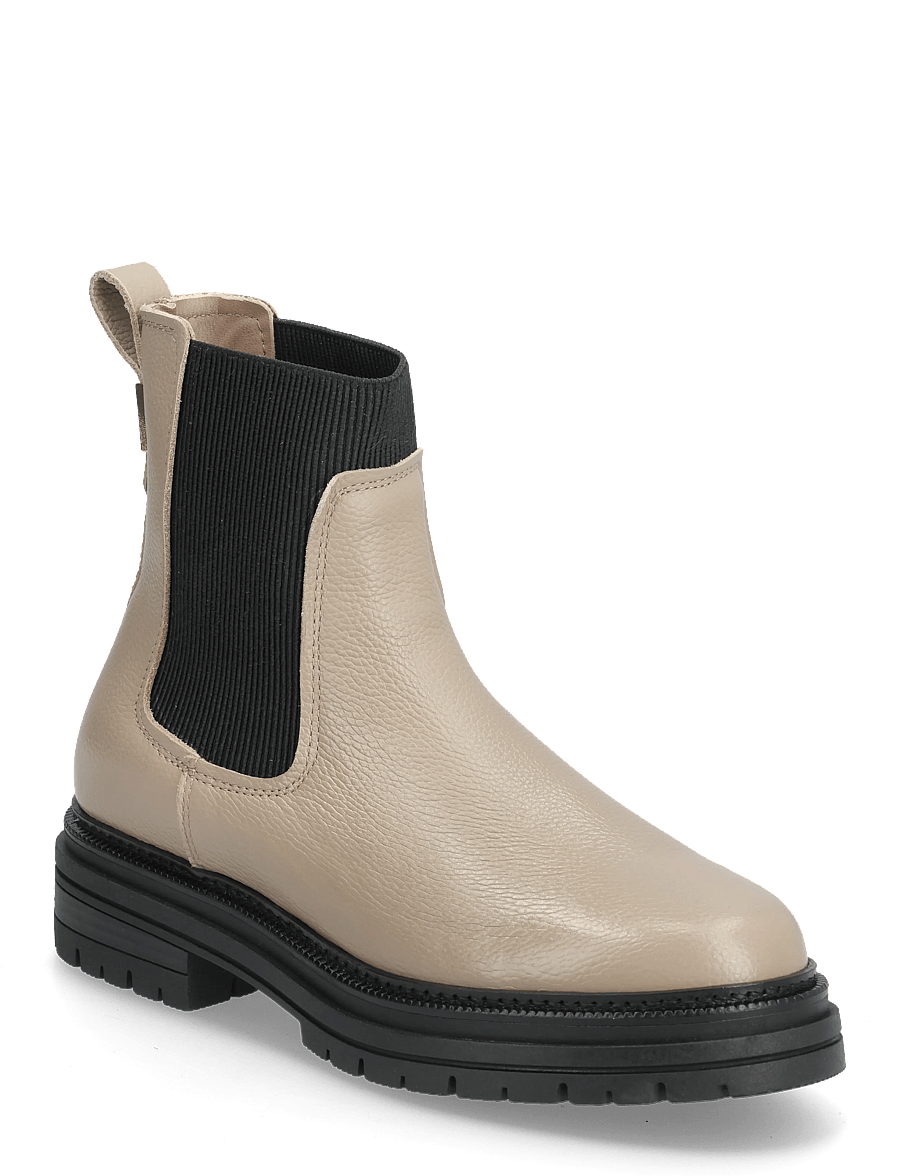 Tommy Hilfiger - TH PLAQUE PEBBLE CHELSEA WARM - chelsea-saapad - coastal taupe - 0