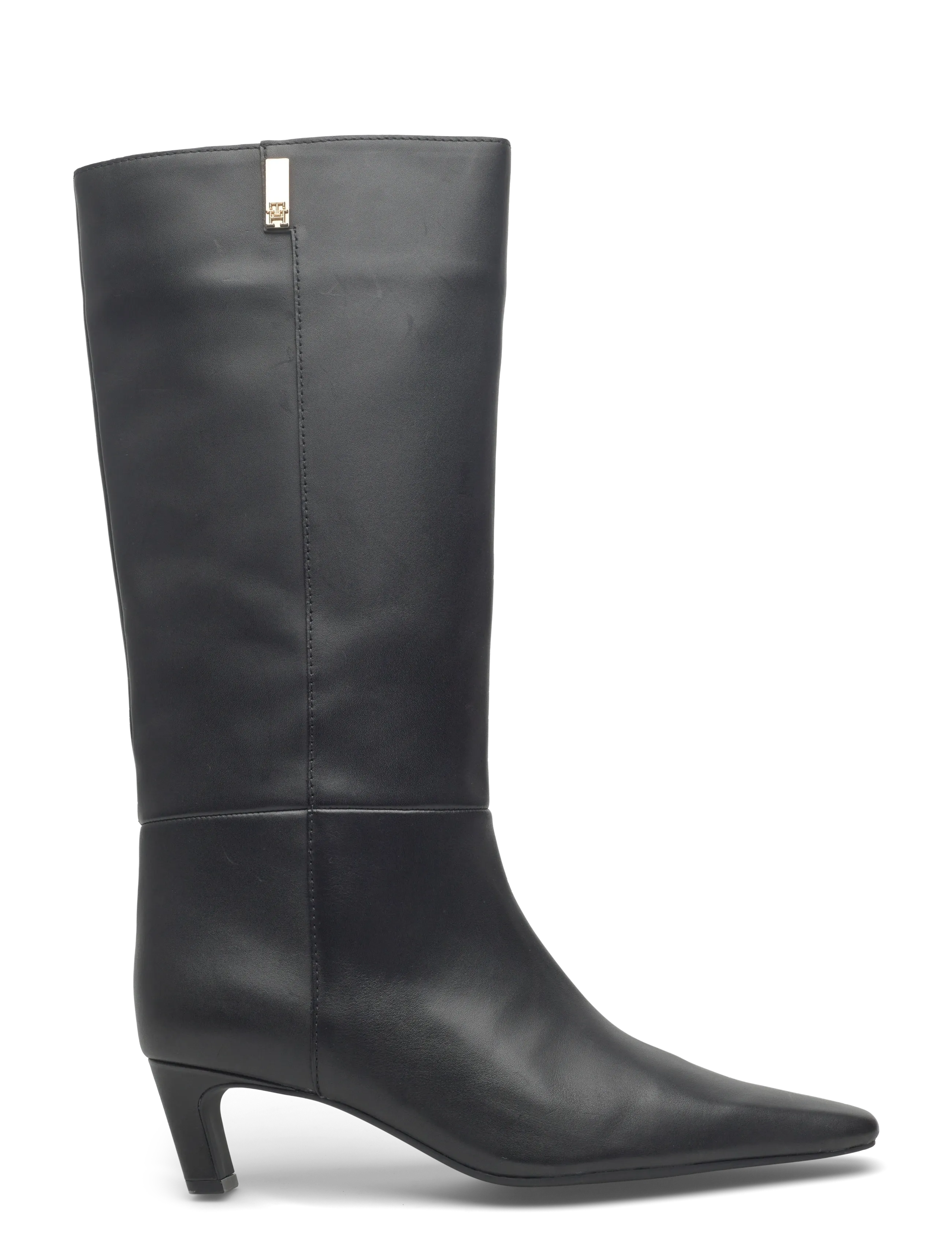 Tommy Hilfiger - TH SQUARE TOE KITTEN LONG BOOT - black - 1