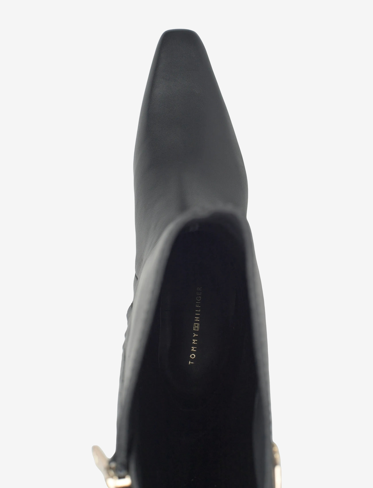 Tommy Hilfiger - TH SQUARE TOE KITTEN LONG BOOT - knähöga stövlar - black - 3