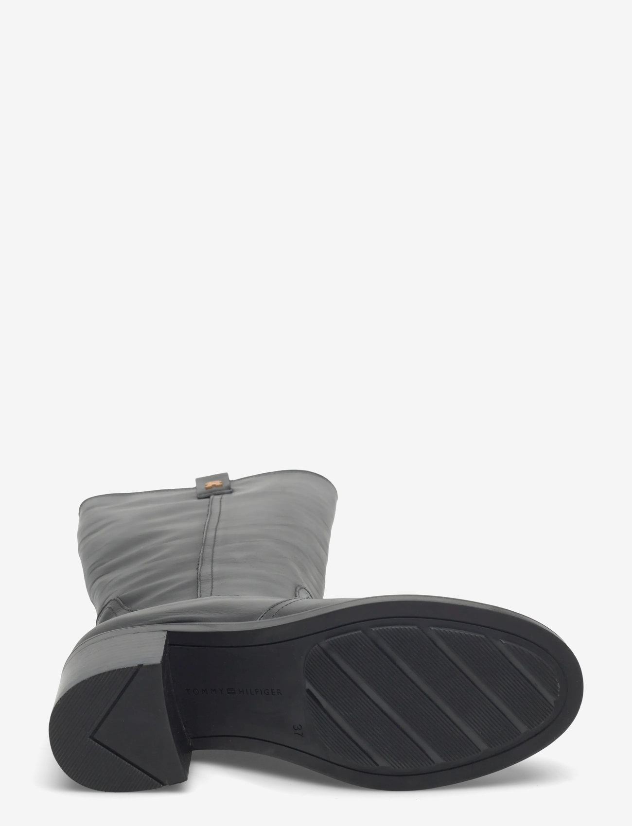 Tommy Hilfiger - RIDING LTHR LONG BOOT BLOCK HEEL - women - black - 4
