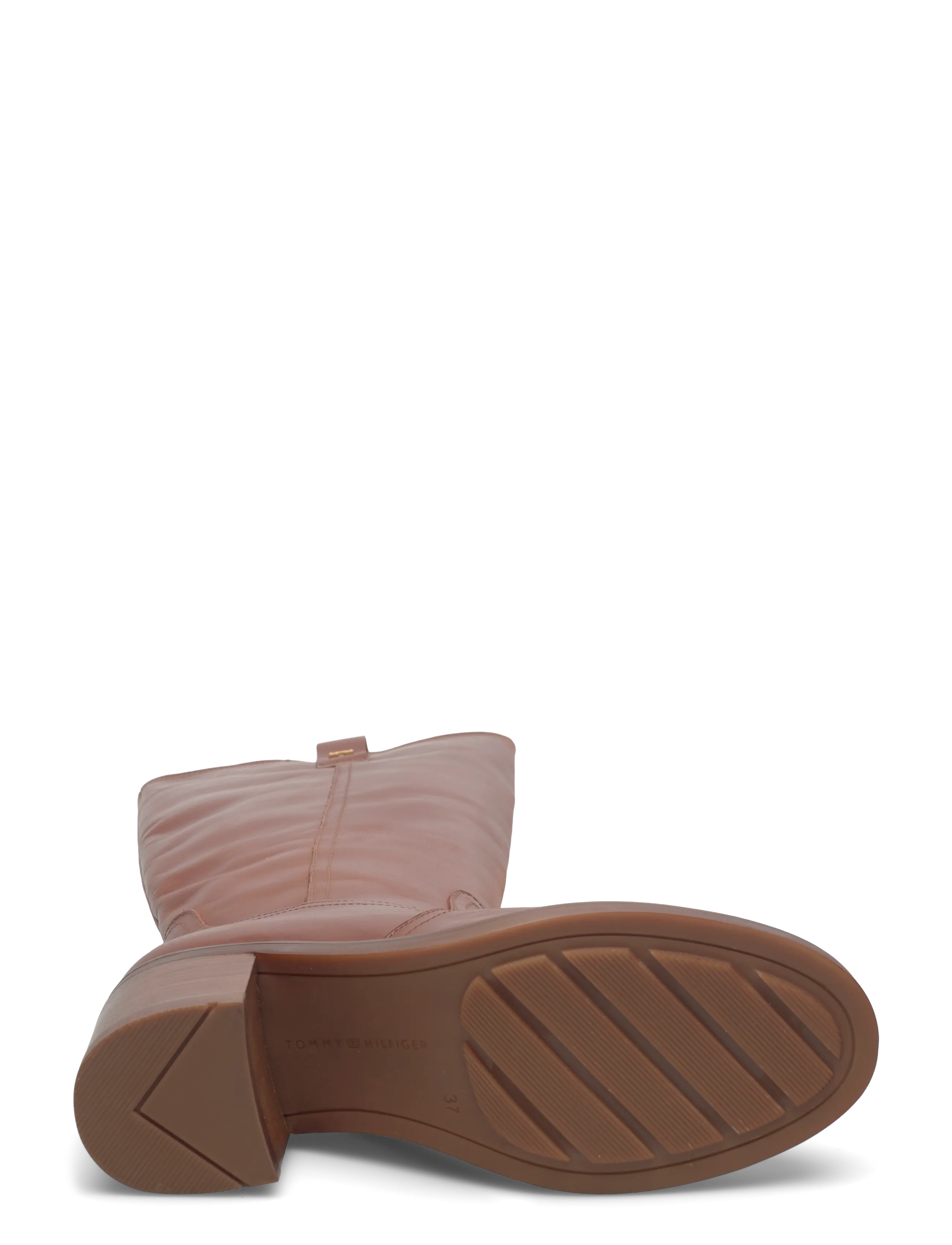 Riding Lthr Long Boot Block Heel 5