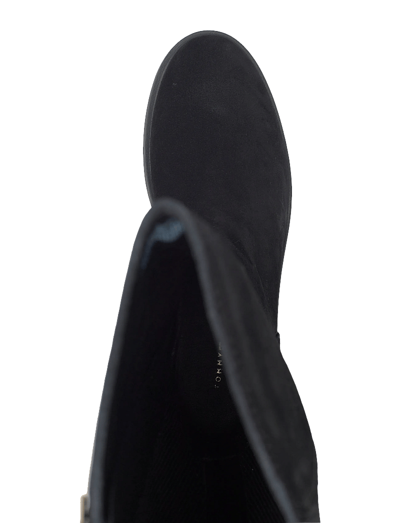 Tommy Hilfiger - FLAG SUEDE LONG BOOT - kniehohe stiefel - black - 3