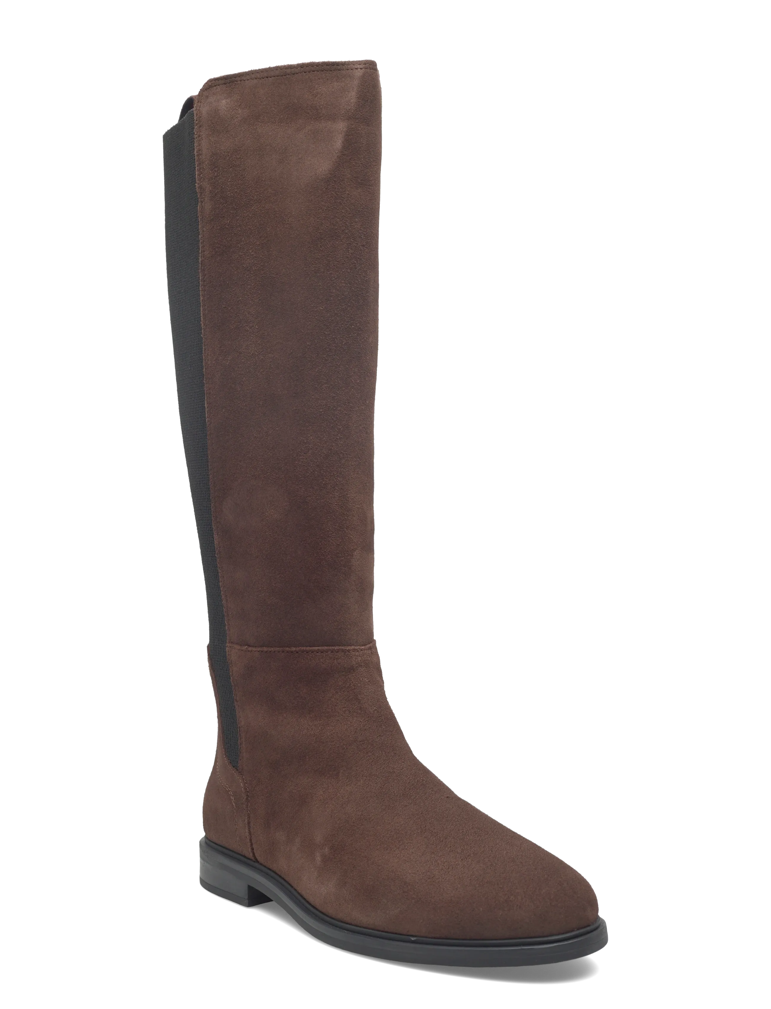Tommy Hilfiger Flag Suede Long Boot, 37, Brown, Tall Boots > Knee High Boots, Dame