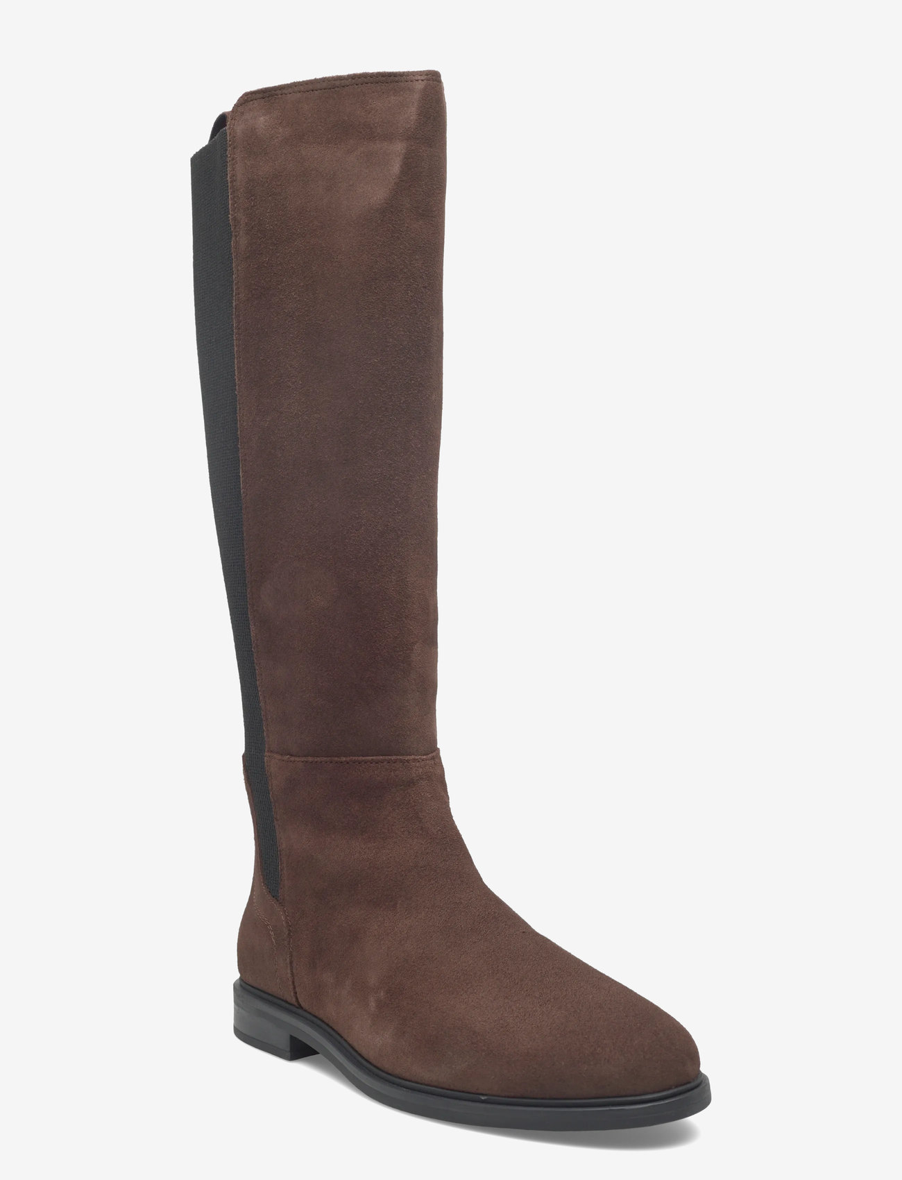 Tommy Hilfiger - FLAG SUEDE LONG BOOT - knee high boots - legacy brown - 0