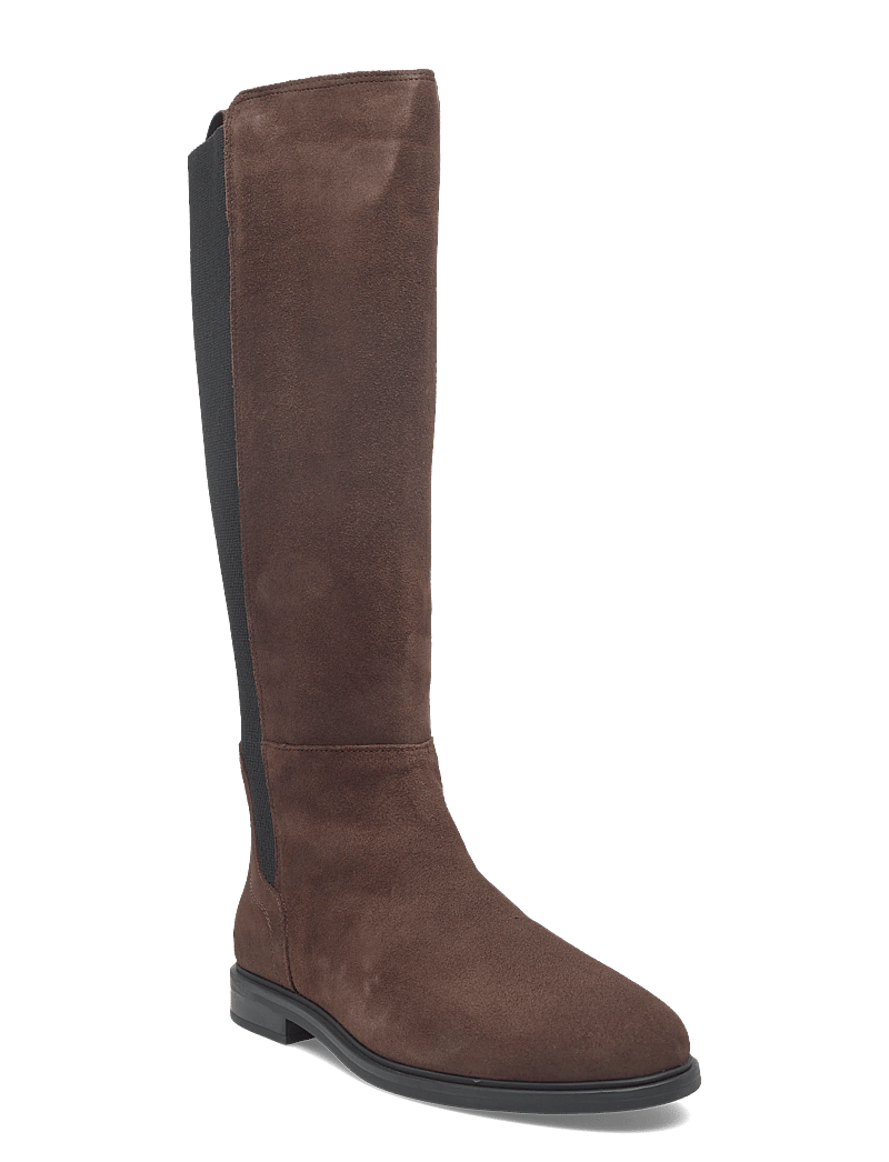 Tommy Hilfiger - FLAG SUEDE LONG BOOT - bottes hautes au genou - legacy brown - 0