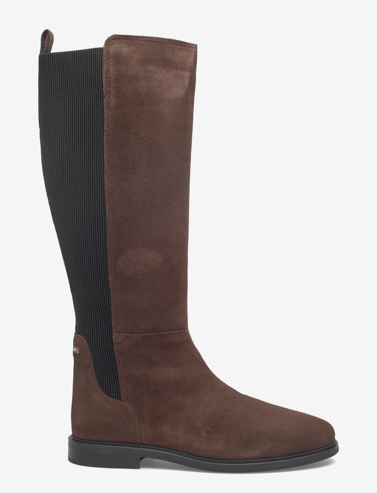Tommy Hilfiger - FLAG SUEDE LONG BOOT - knee high boots - legacy brown - 1
