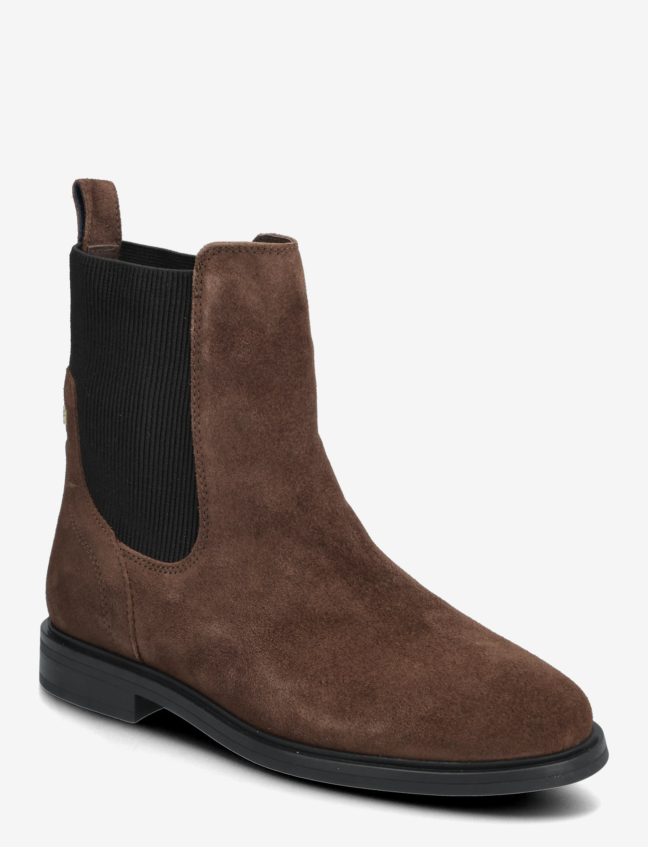 Tommy Hilfiger - FLAG SUEDE CHELSEA BOOT - hverdags stil - legacy brown - 0