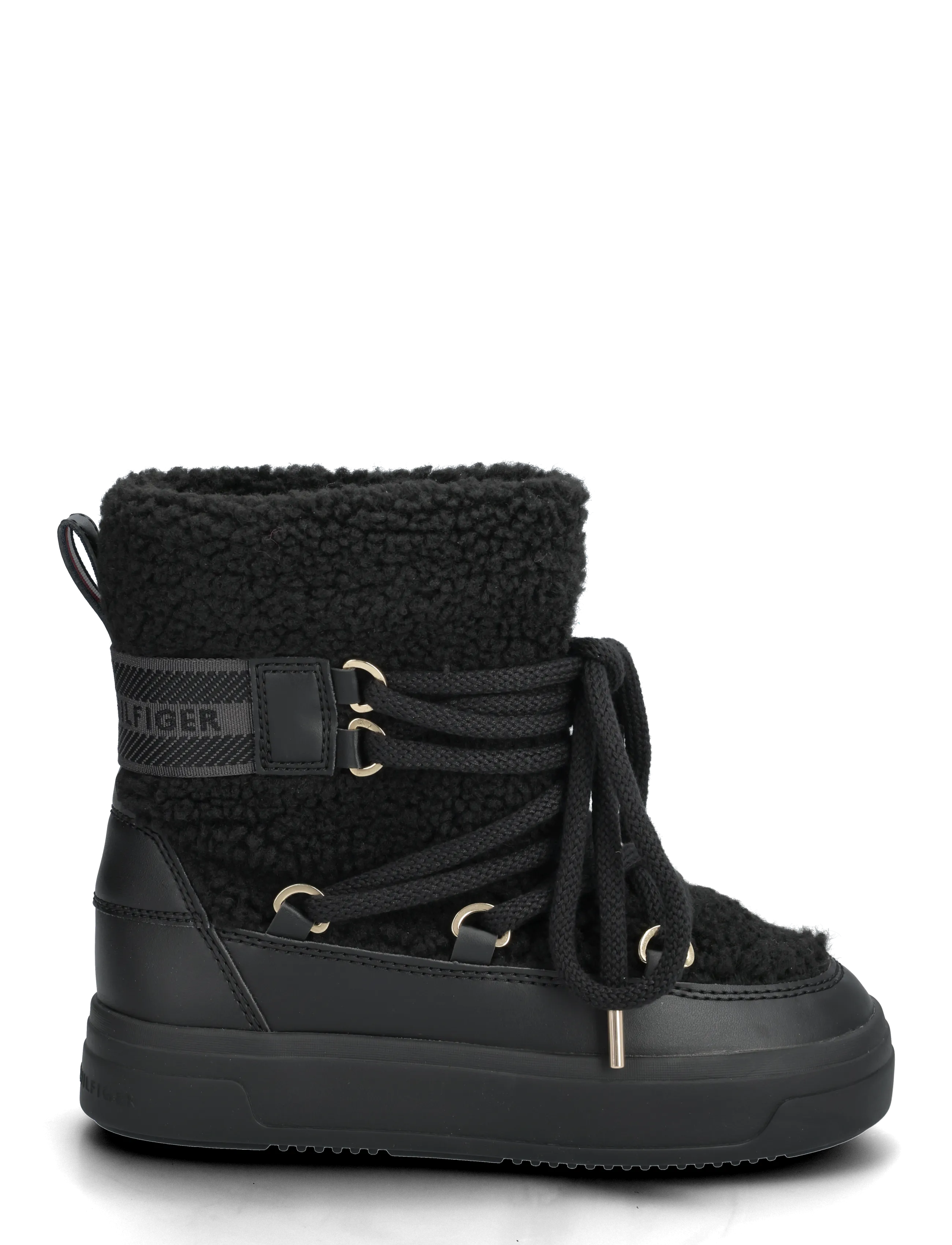 Tommy Hilfiger - FAUX SHEARLING SNOWBOOT - winterschoenen - black - 1