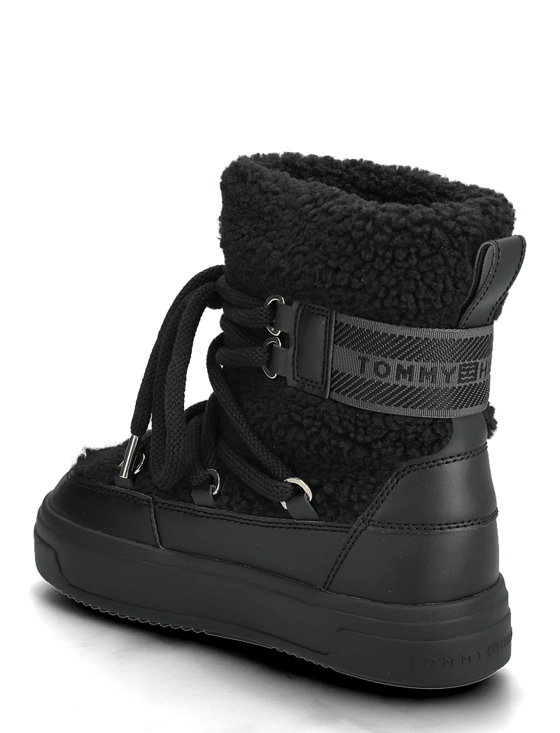 Tommy Hilfiger - FAUX SHEARLING SNOWBOOT - talvesaapad - black - 2