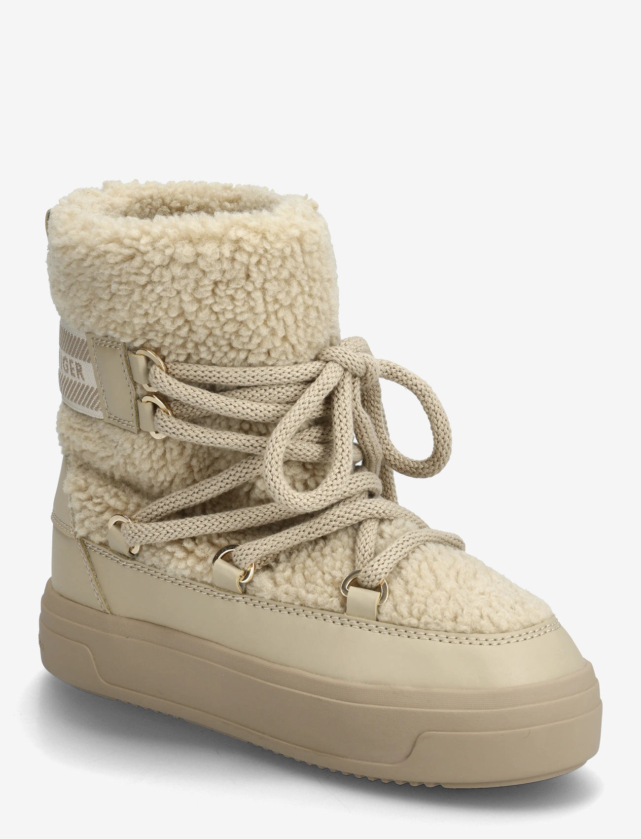 Tommy Hilfiger - FAUX SHEARLING SNOWBOOT - winterschuhe - sandalwood - 0