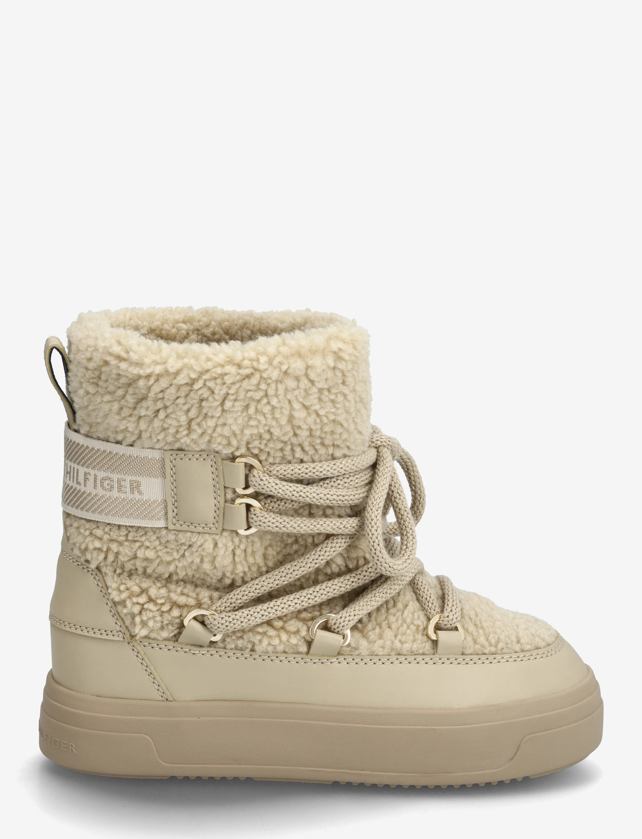 Tommy Hilfiger - FAUX SHEARLING SNOWBOOT - winterschuhe - sandalwood - 1
