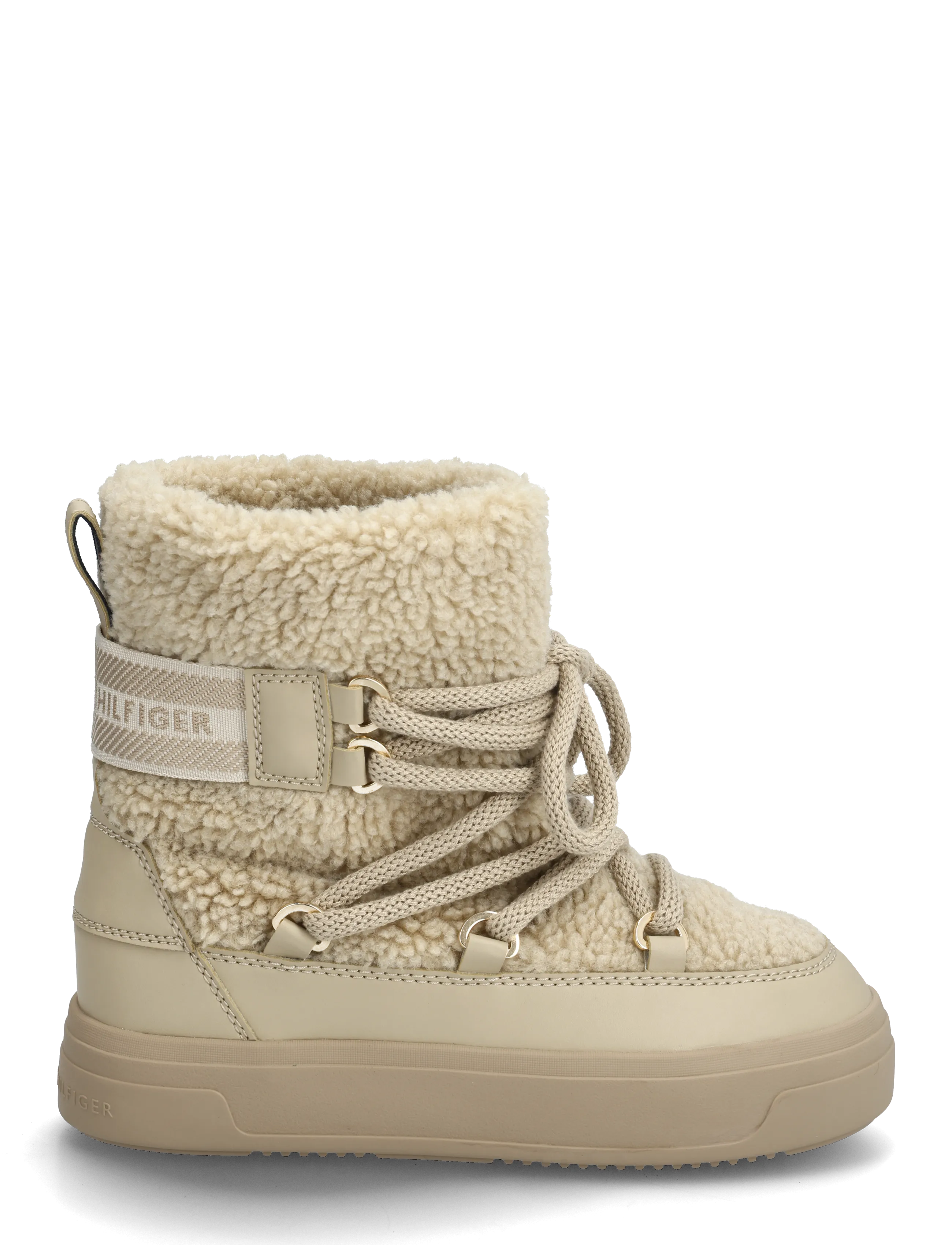 Tommy Hilfiger - FAUX SHEARLING SNOWBOOT - winter boots - sandalwood - 1