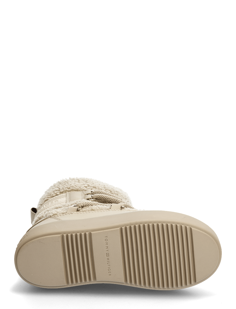 Tommy Hilfiger - FAUX SHEARLING SNOWBOOT - vinterskor - sandalwood - 4
