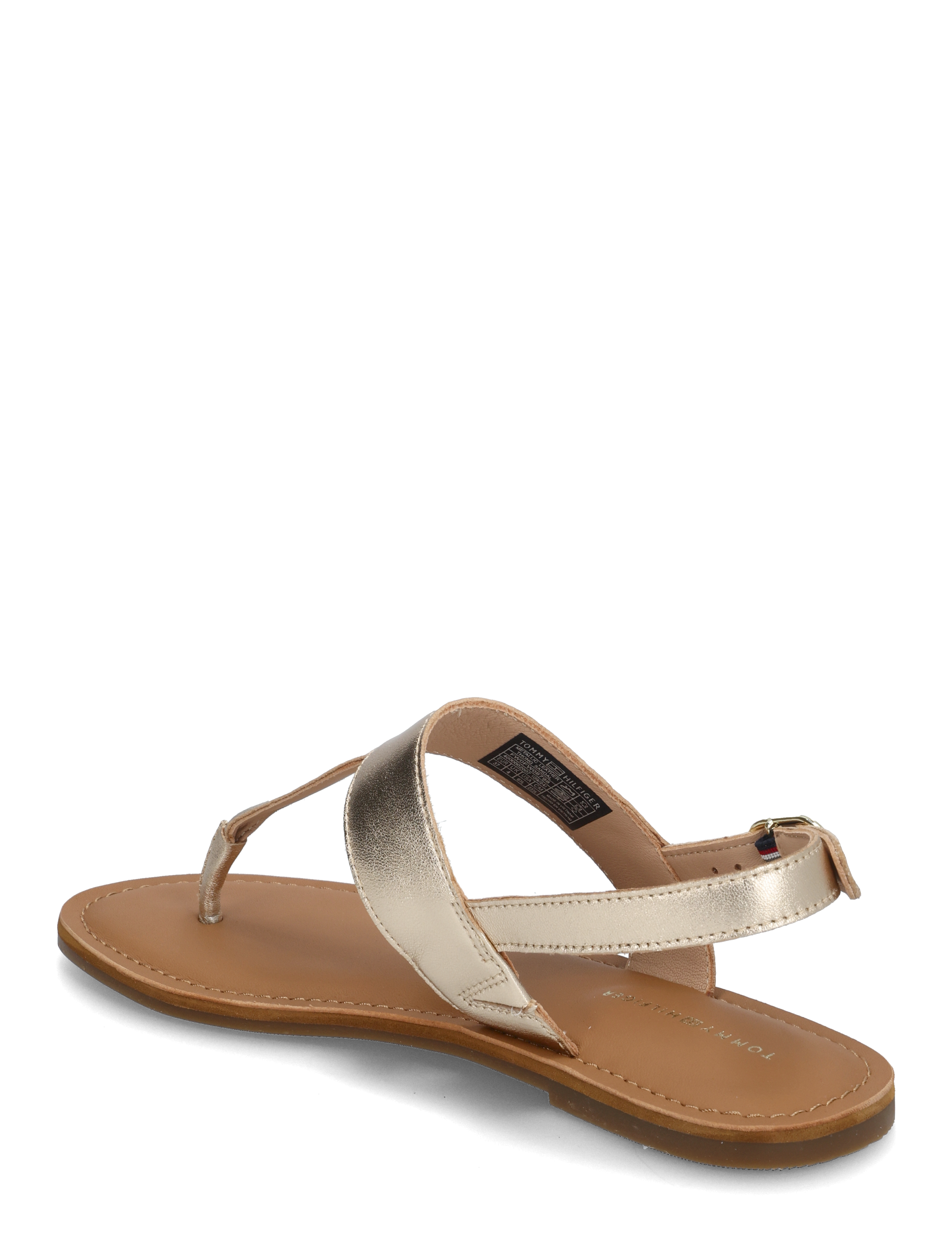 Tommy Hilfiger - METALLIC LEATHER THONG SANDAL - kontsata sandaalid - gold - 2