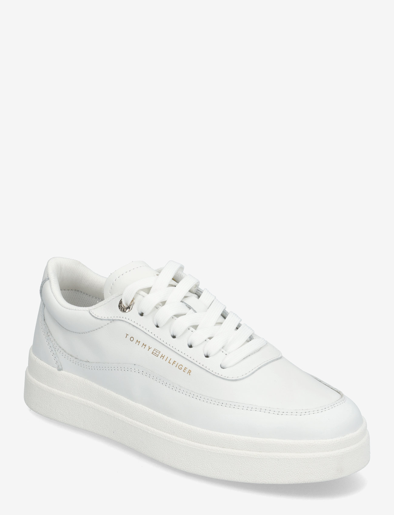 Tommy Hilfiger - MODERN COURT SNEAKER LTHR - konfirmationstøj - white - 0