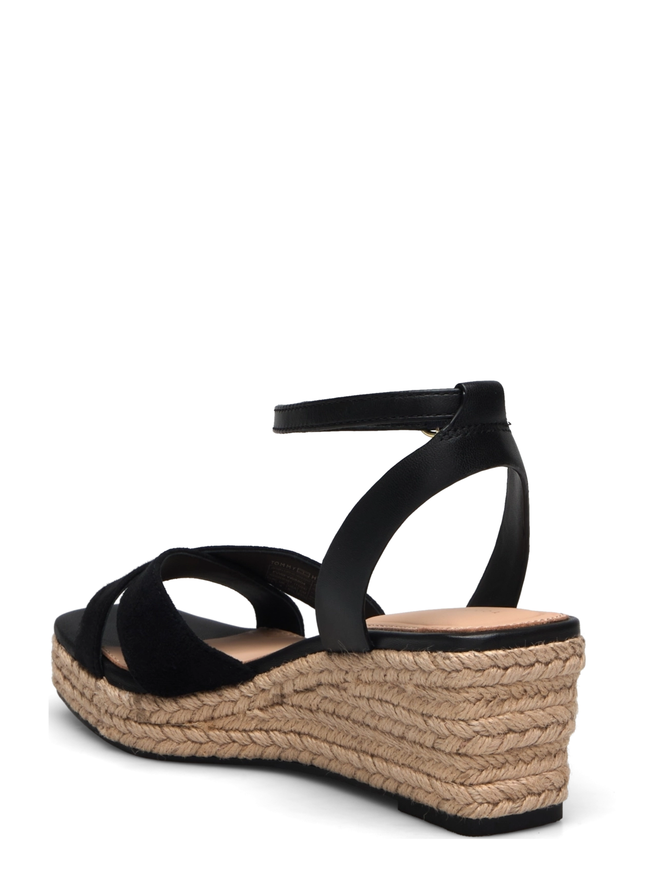 Tommy Hilfiger - LEATHER & SUEDE MID WEDGE ESPAD - wedge heels - black - 2