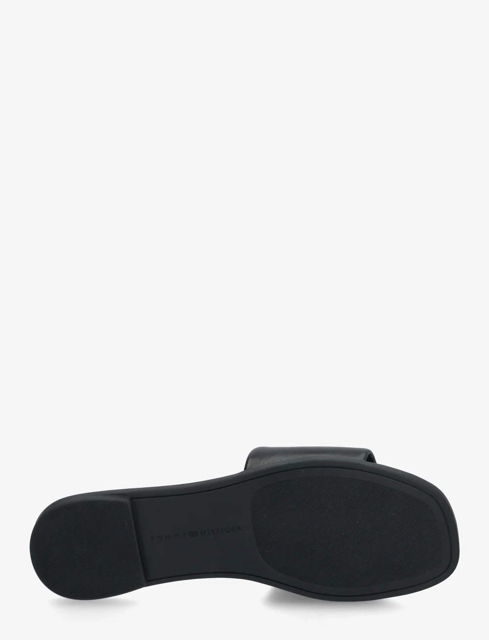 Tommy Hilfiger - TH LOGO HARDWARE LEATHER MULE - flache pantoletten - black - 4