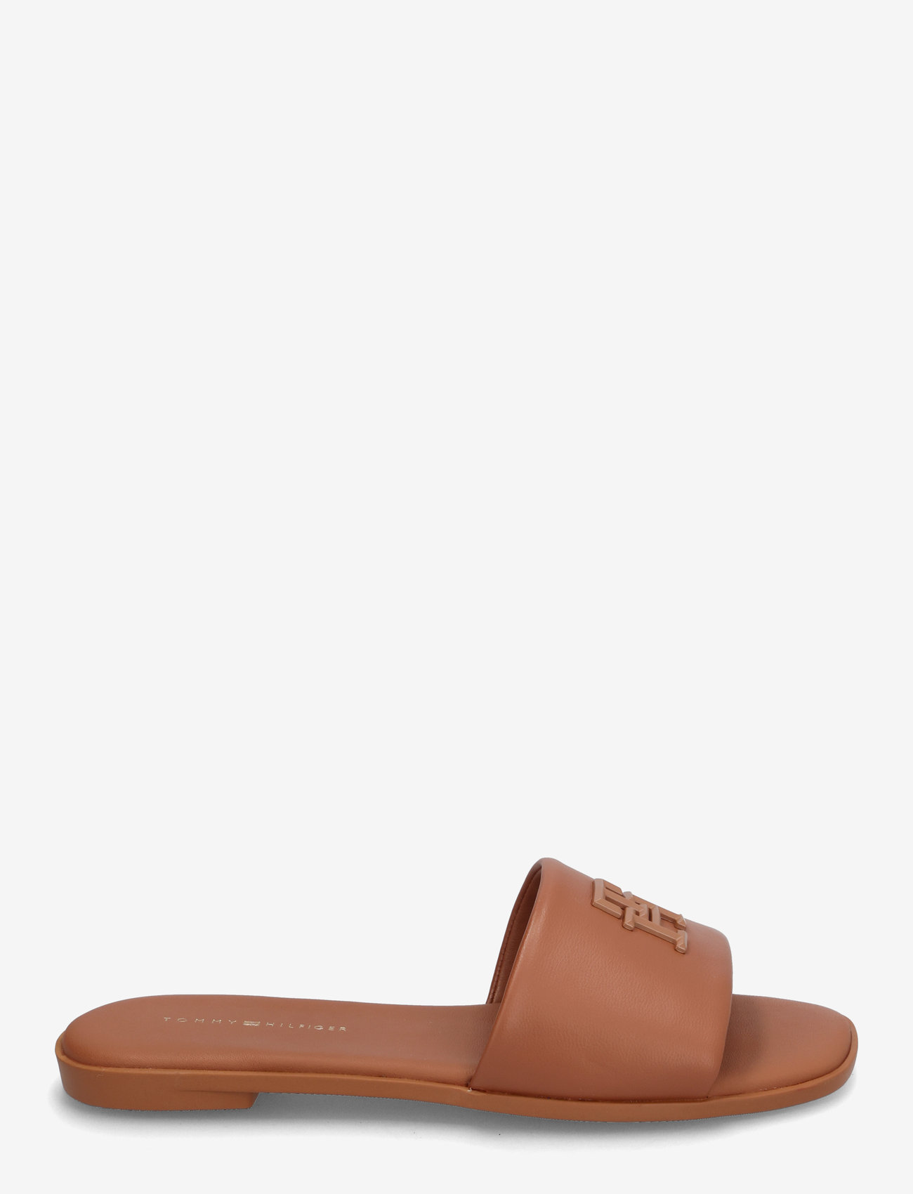 Tommy Hilfiger - TH LOGO HARDWARE LEATHER MULE - kontsata muula-stiilid jalanõud - cinnamon bark - 1