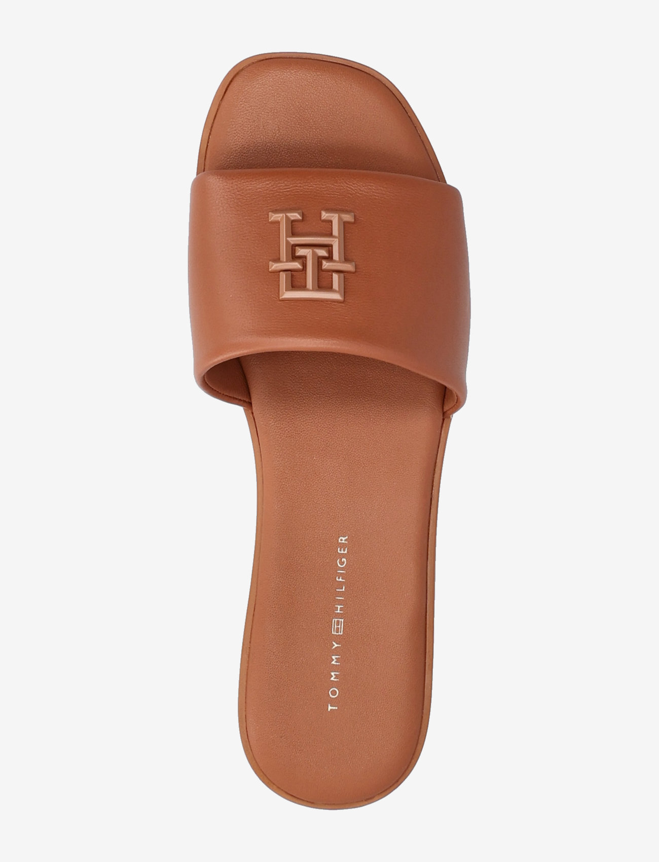 Tommy Hilfiger - TH LOGO HARDWARE LEATHER MULE - kontsata muula-stiilid jalanõud - cinnamon bark - 3