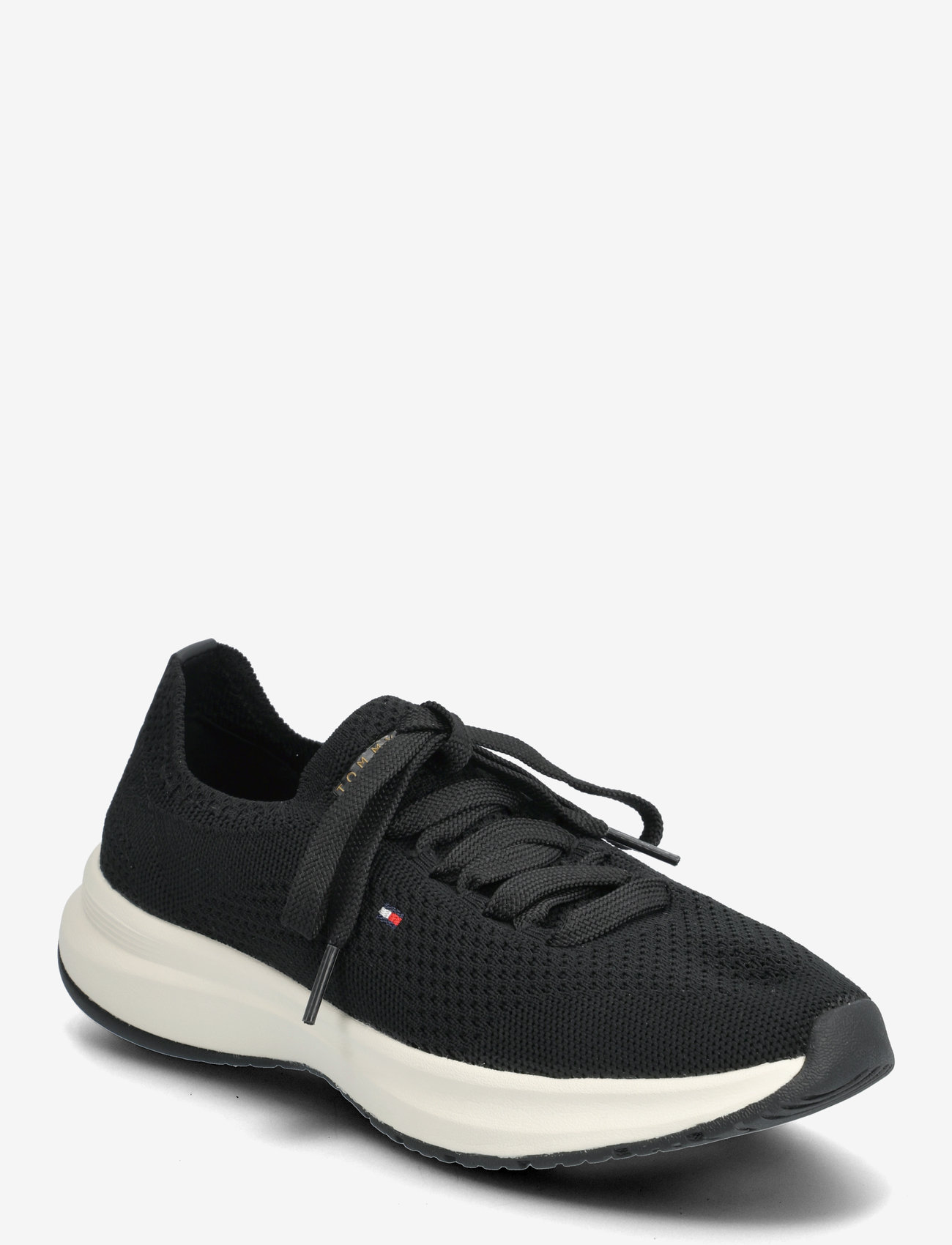 Tommy Hilfiger - TH KNIT RUNNER - niedrige sneakers - black - 0