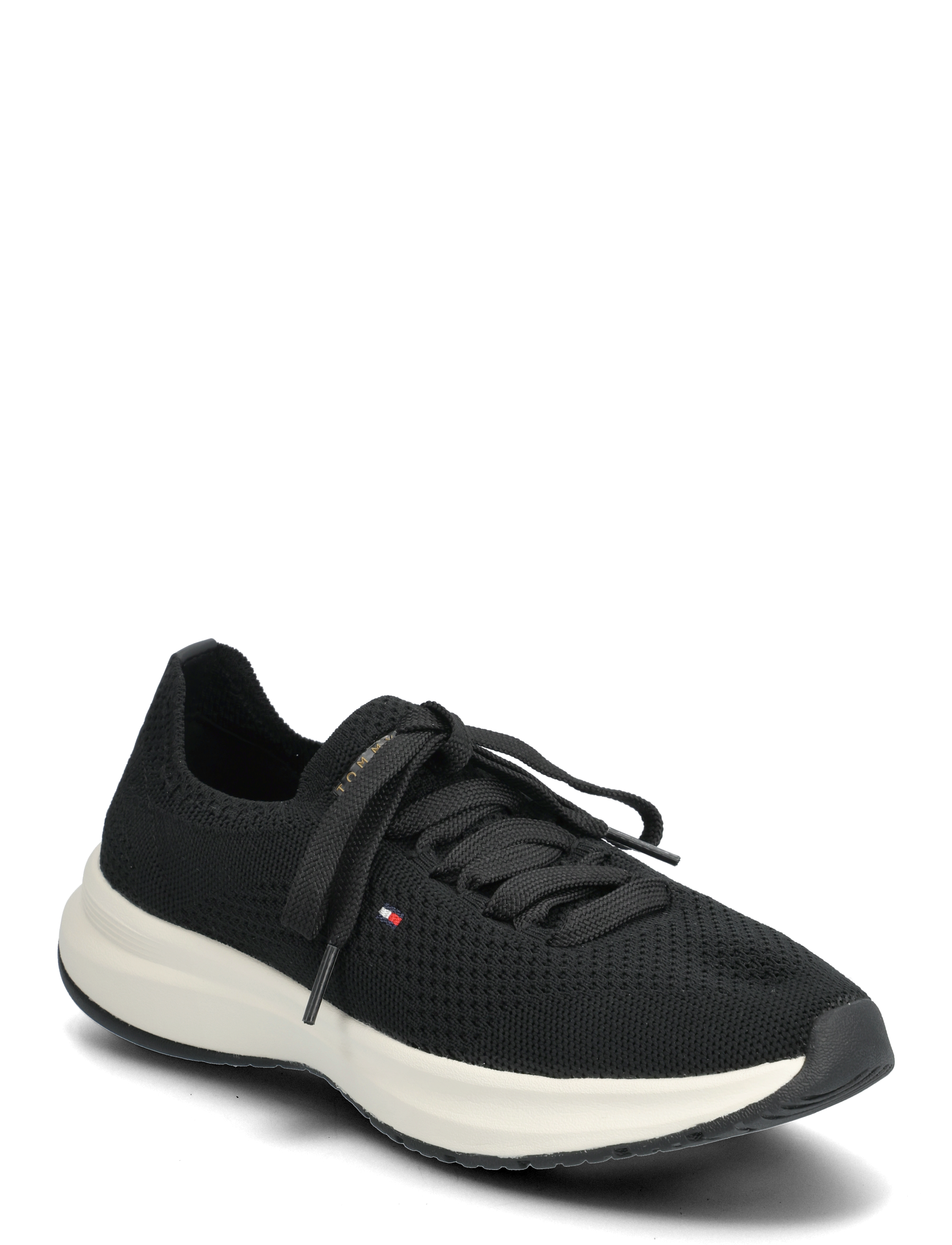 Tommy Hilfiger TH KNIT RUNNER - Transitional Layering - BLACK / black