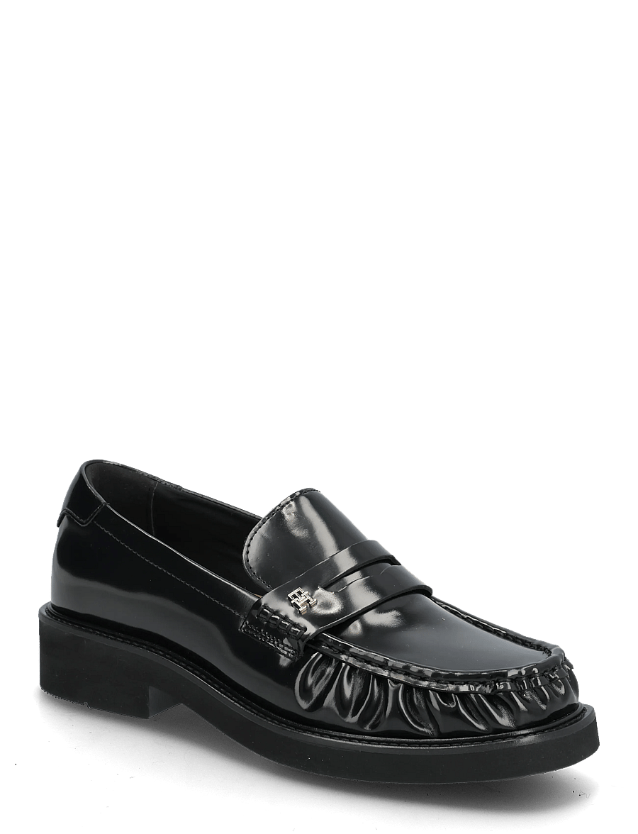 Tommy Hilfiger - TH SQUARE TOE ABRASIVATO LOAFER - modetrends - black - 0