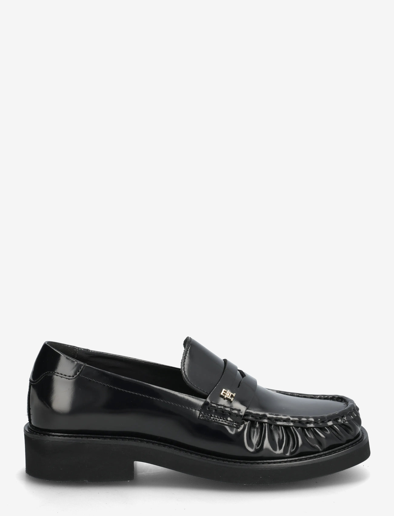 Tommy Hilfiger - TH SQUARE TOE ABRASIVATO LOAFER - erilised sündmused - black - 1