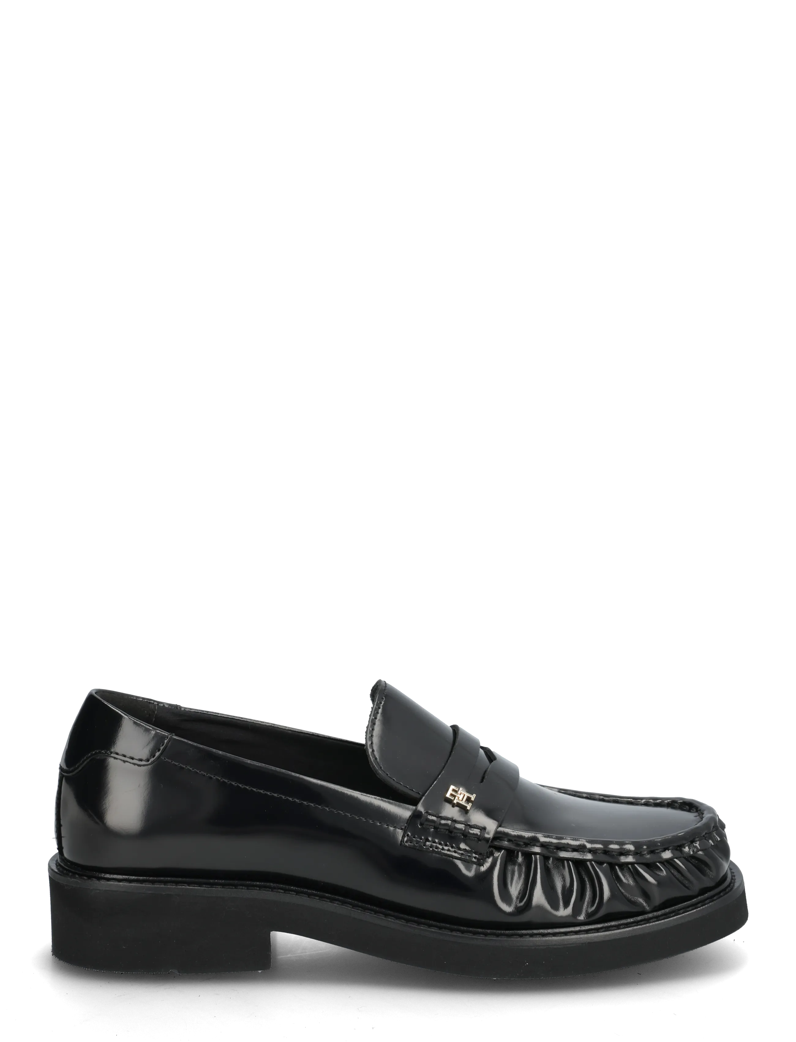 Tommy Hilfiger - TH SQUARE TOE ABRASIVATO LOAFER - fashion trends - black - 1
