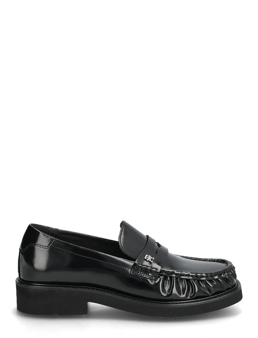 Tommy Hilfiger - TH SQUARE TOE ABRASIVATO LOAFER - modetrends - black - 1