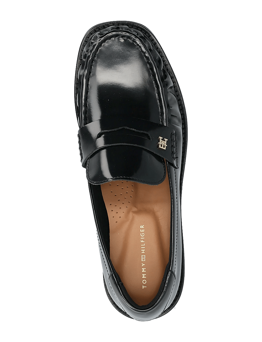 Tommy Hilfiger - TH SQUARE TOE ABRASIVATO LOAFER - modetrends - black - 3