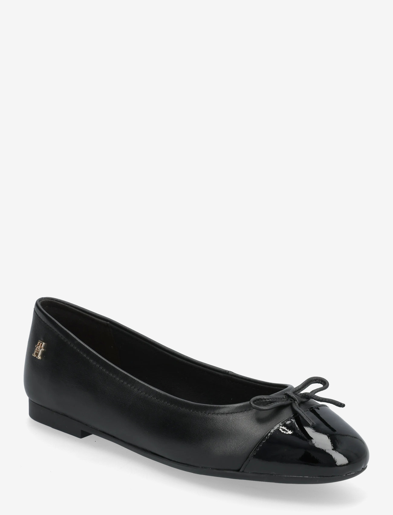 Tommy Hilfiger - PATENT TOE-CAP LTHR BALLERINA - special occasions - black - 0