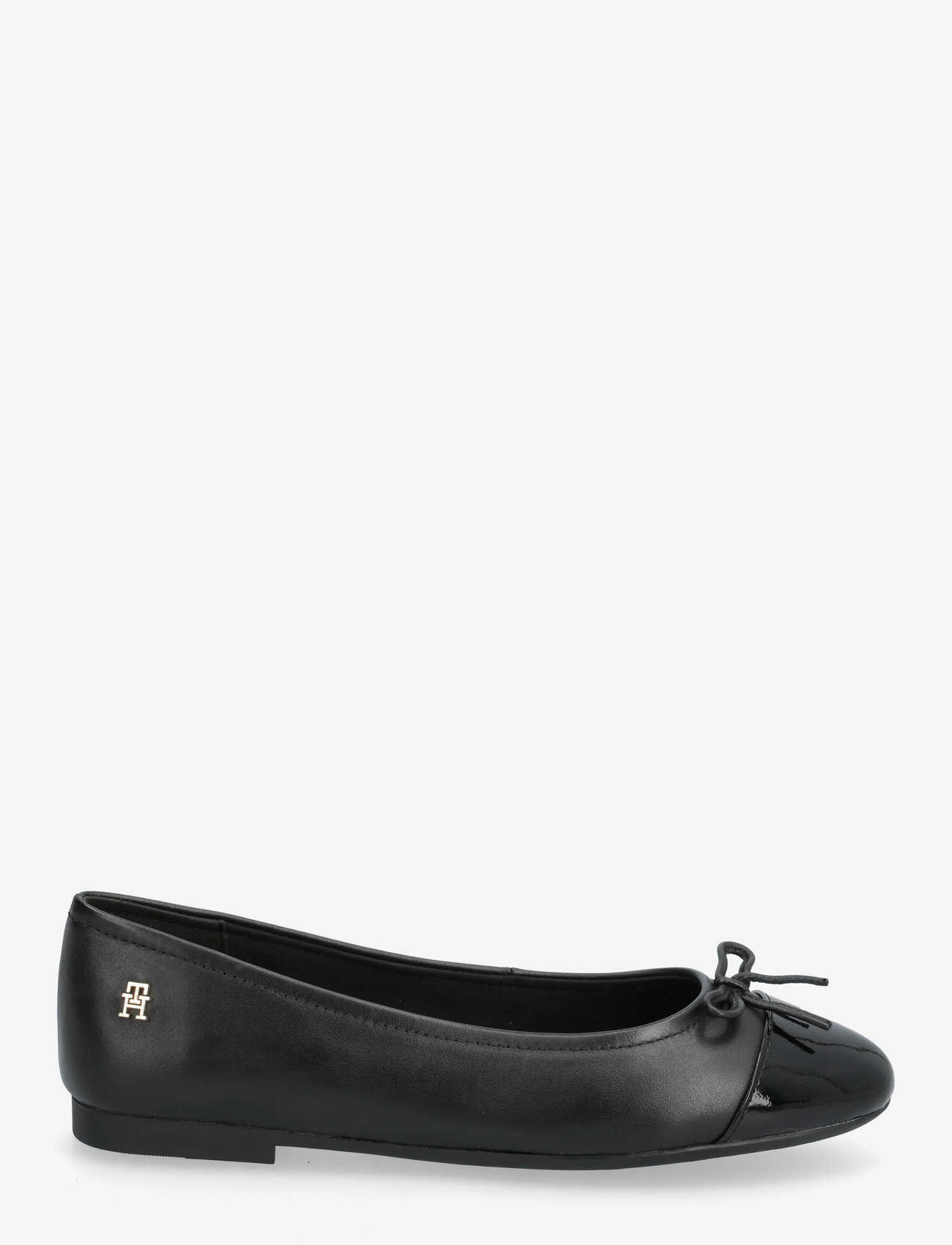 Tommy Hilfiger - PATENT TOE-CAP LTHR BALLERINA - special occasions - black - 1
