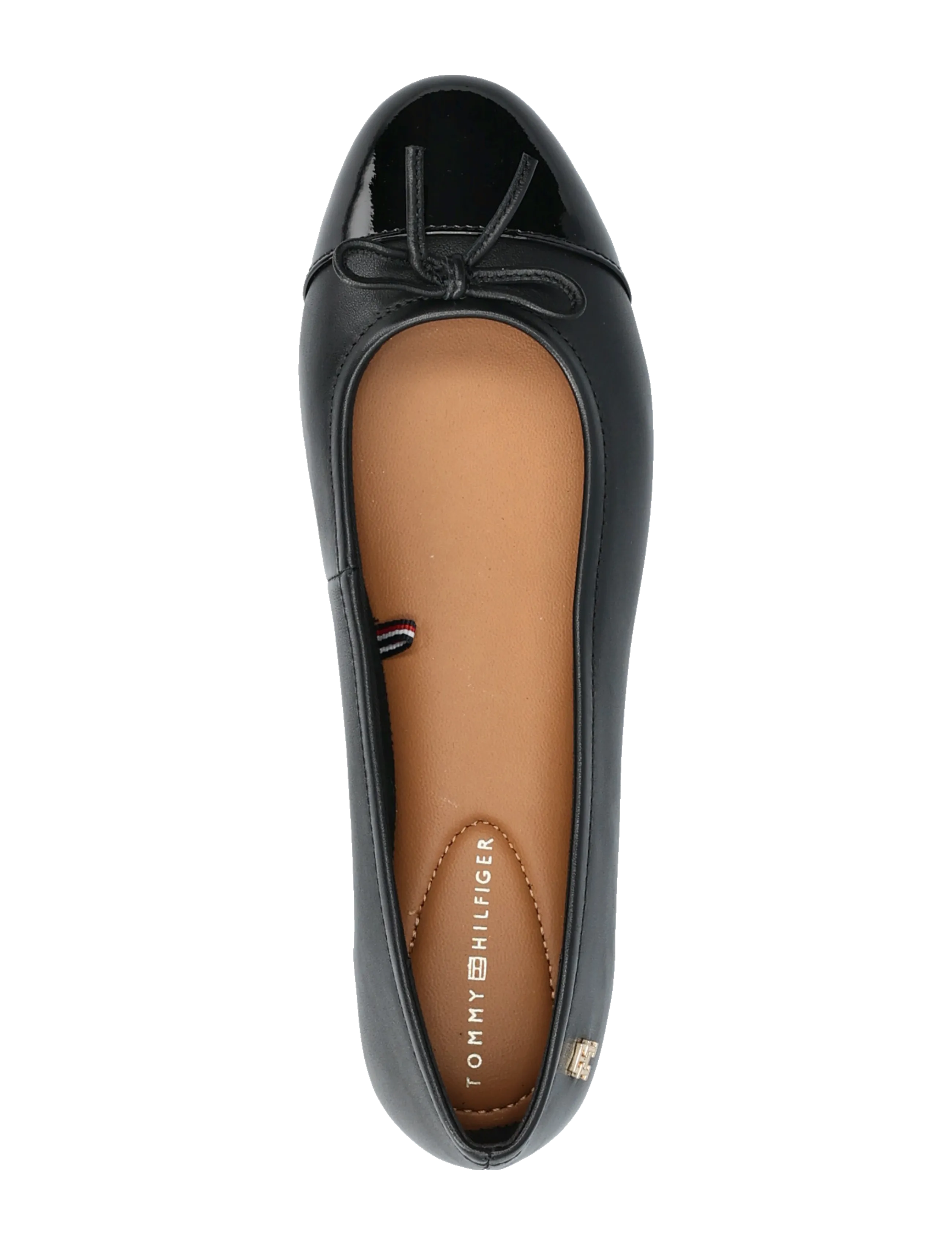 Tommy Hilfiger - PATENT TOE-CAP LTHR BALLERINA - black - 3