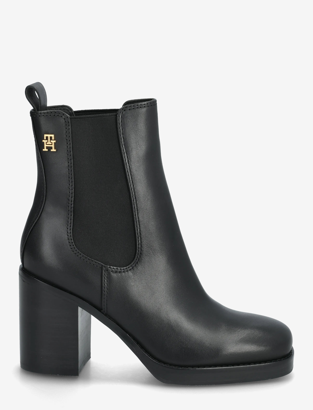 Tommy Hilfiger - SQUARE TOE CHELSEA HIGH BLOCK HL - støvletter - black - 1