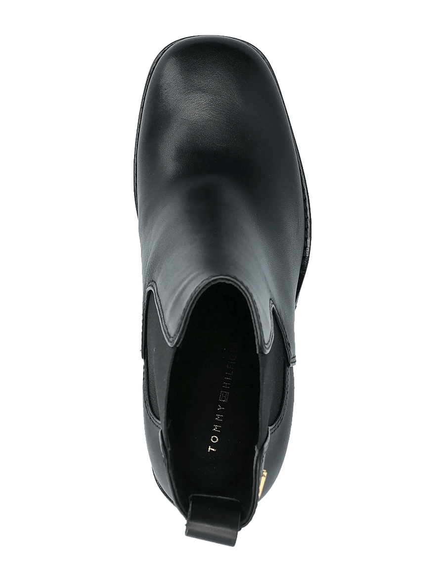 Tommy Hilfiger - SQUARE TOE CHELSEA HIGH BLOCK HL - stiefeletten mit absatz - black - 3