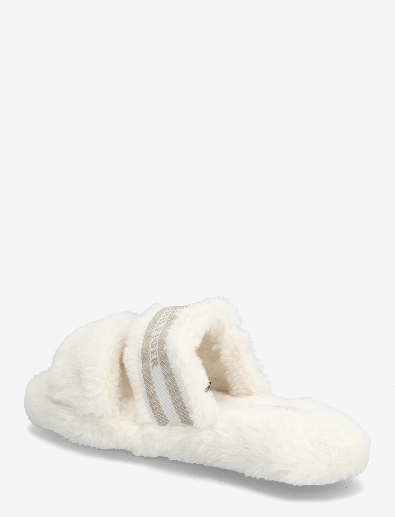 Tommy Hilfiger - HILFIGER FUR SLIPPER - hausschuhe - ancient white - 2