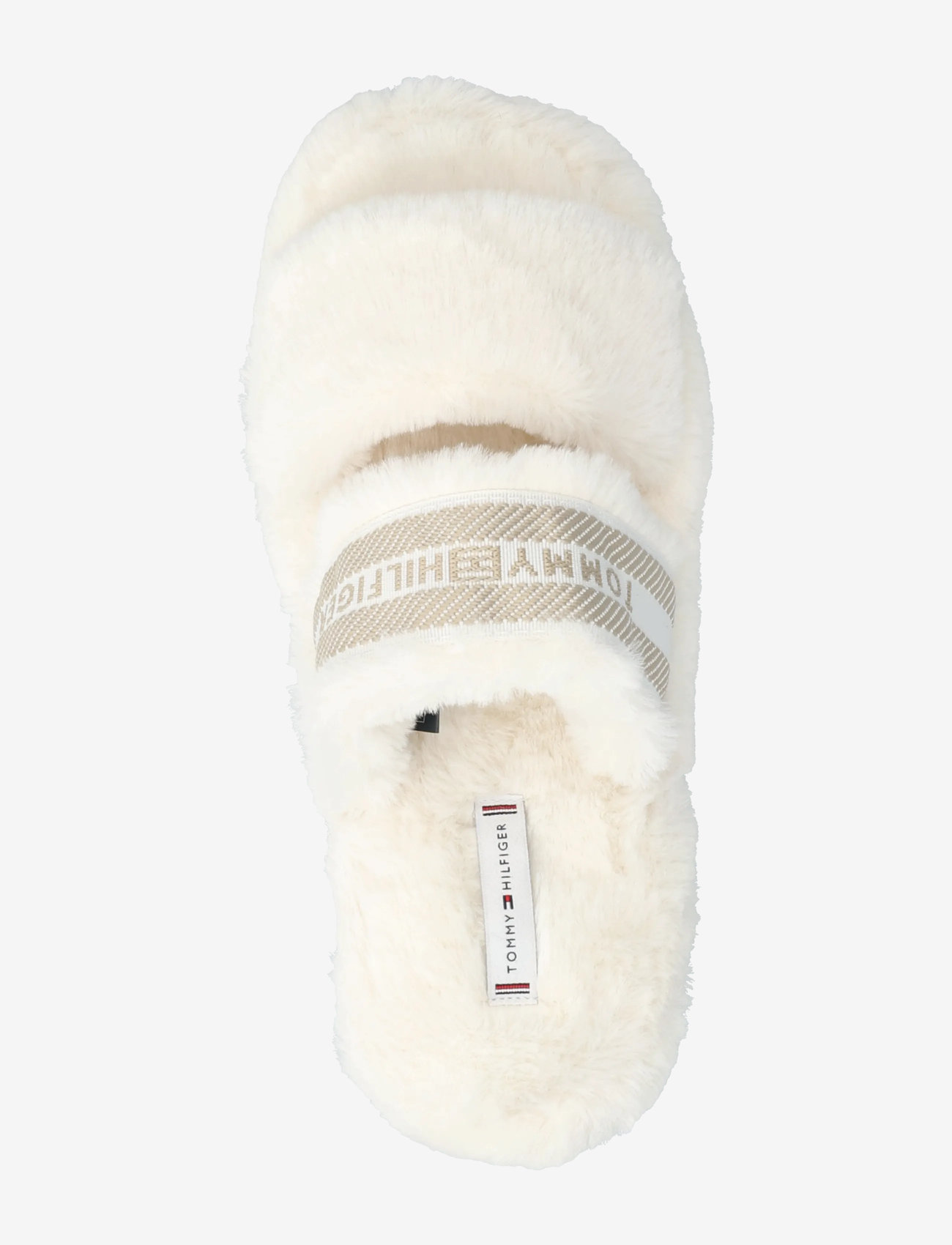 Tommy Hilfiger - HILFIGER FUR SLIPPER - hausschuhe - ancient white - 3