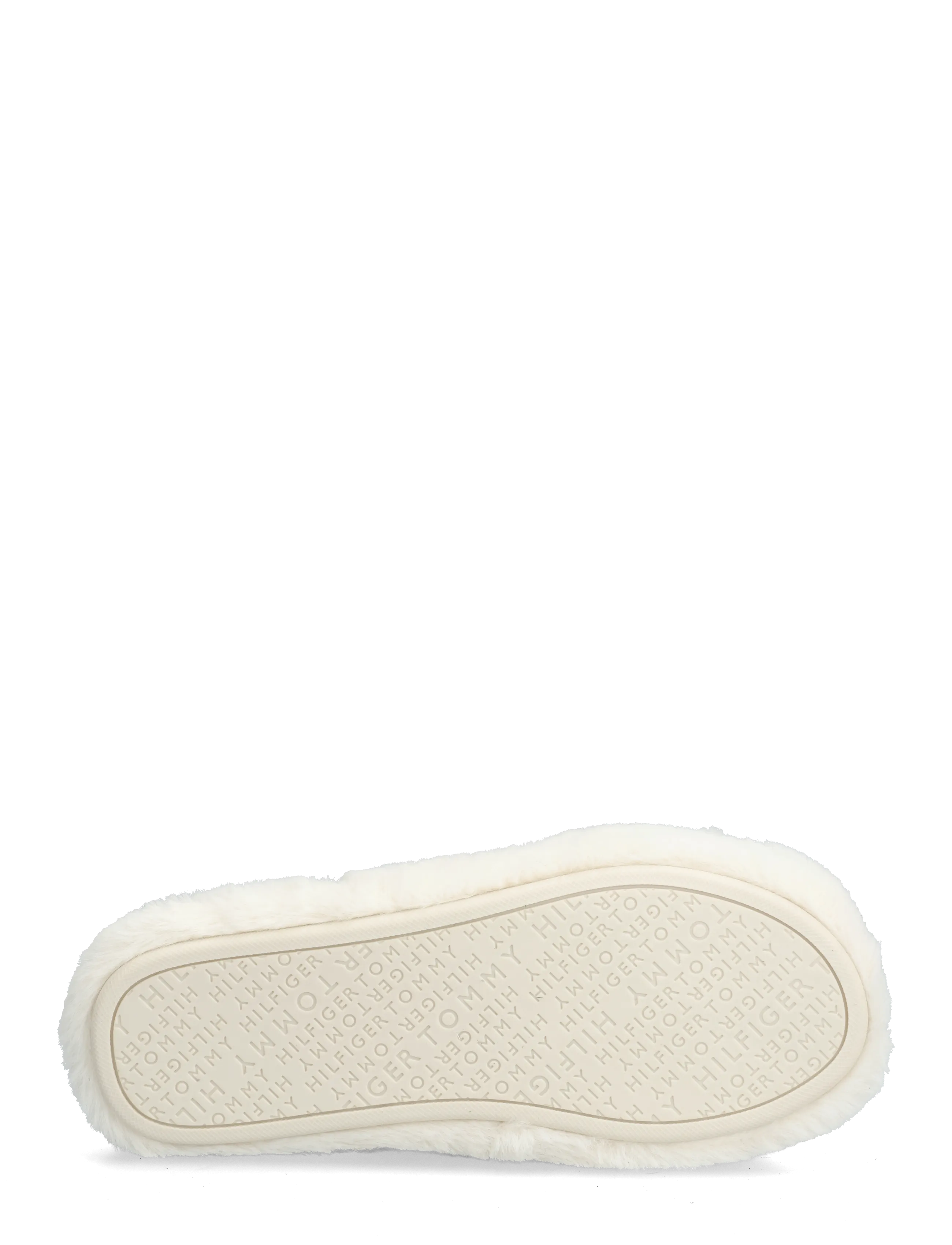 Tommy Hilfiger - HILFIGER FUR SLIPPER - slippers - ancient white - 4