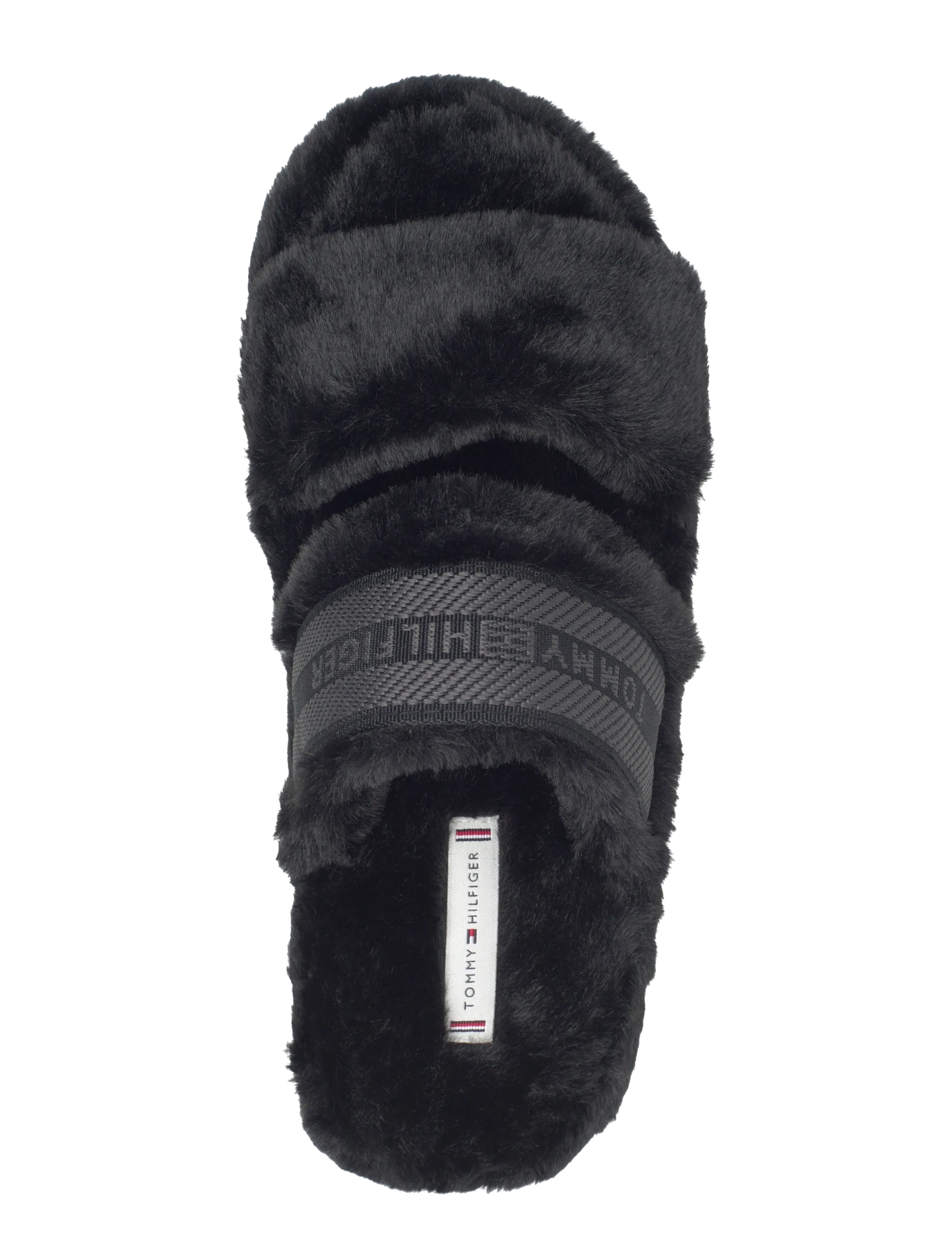 Tommy Hilfiger - HILFIGER FUR SLIPPER - hausschuhe - black - 3