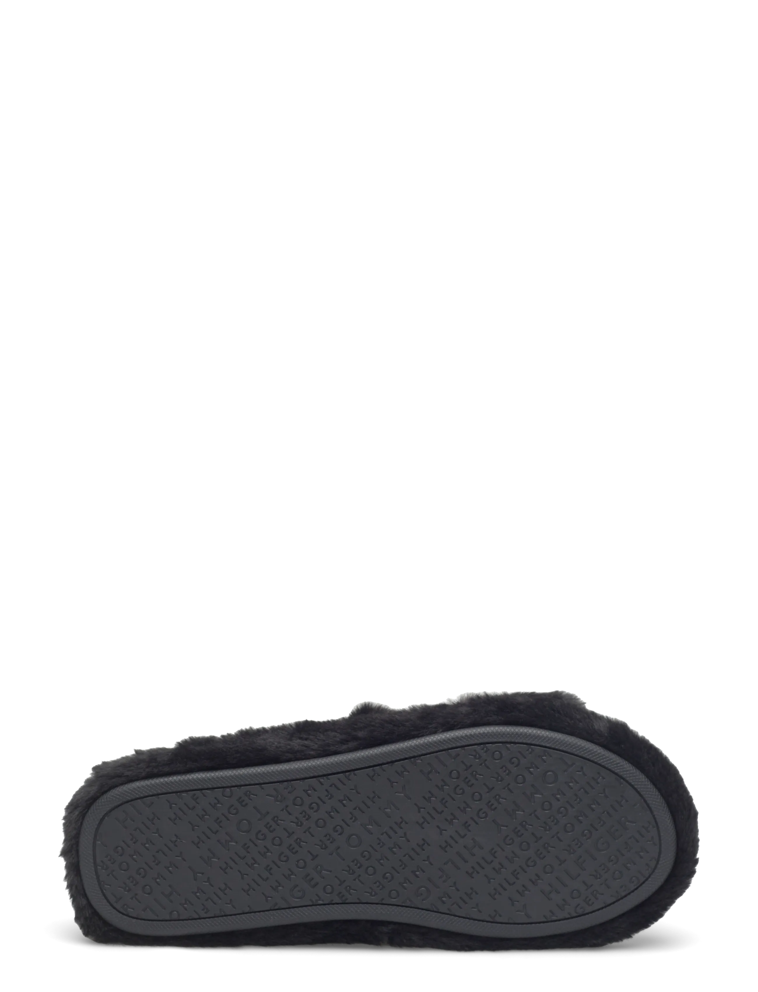 Tommy Hilfiger - HILFIGER FUR SLIPPER - hausschuhe - black - 4