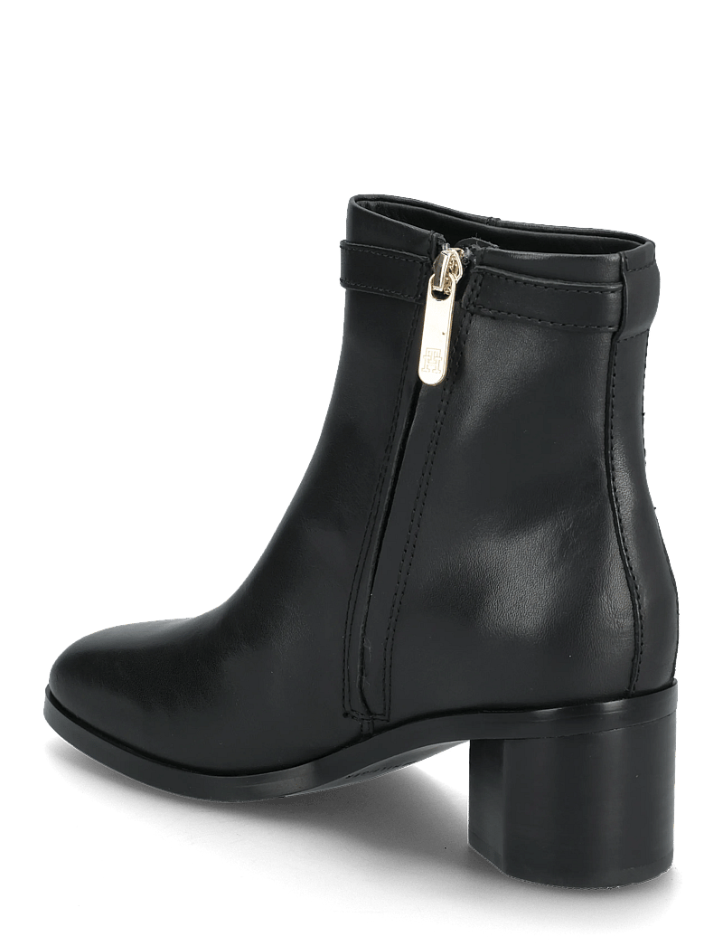 Tommy Hilfiger - TH BUCKLE RIDING MID HEEL BOOTIE - stiefeletten mit absatz - black - 2
