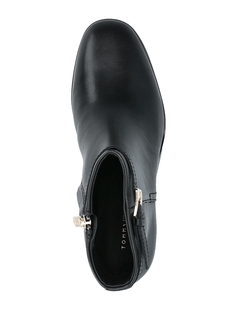 Tommy Hilfiger - TH BUCKLE RIDING MID HEEL BOOTIE - stiefeletten mit absatz - black - 3