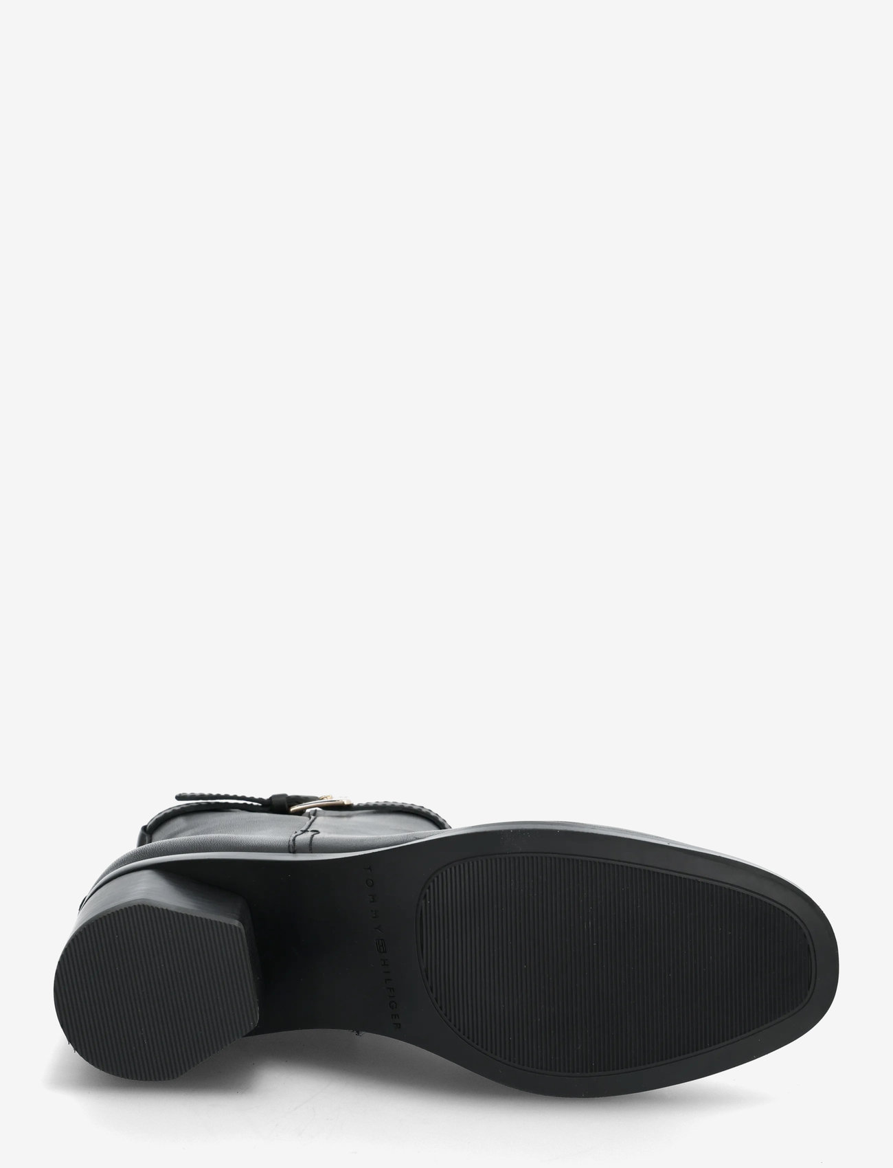 Tommy Hilfiger - TH BUCKLE RIDING MID HEEL BOOTIE - stövletter - black - 4