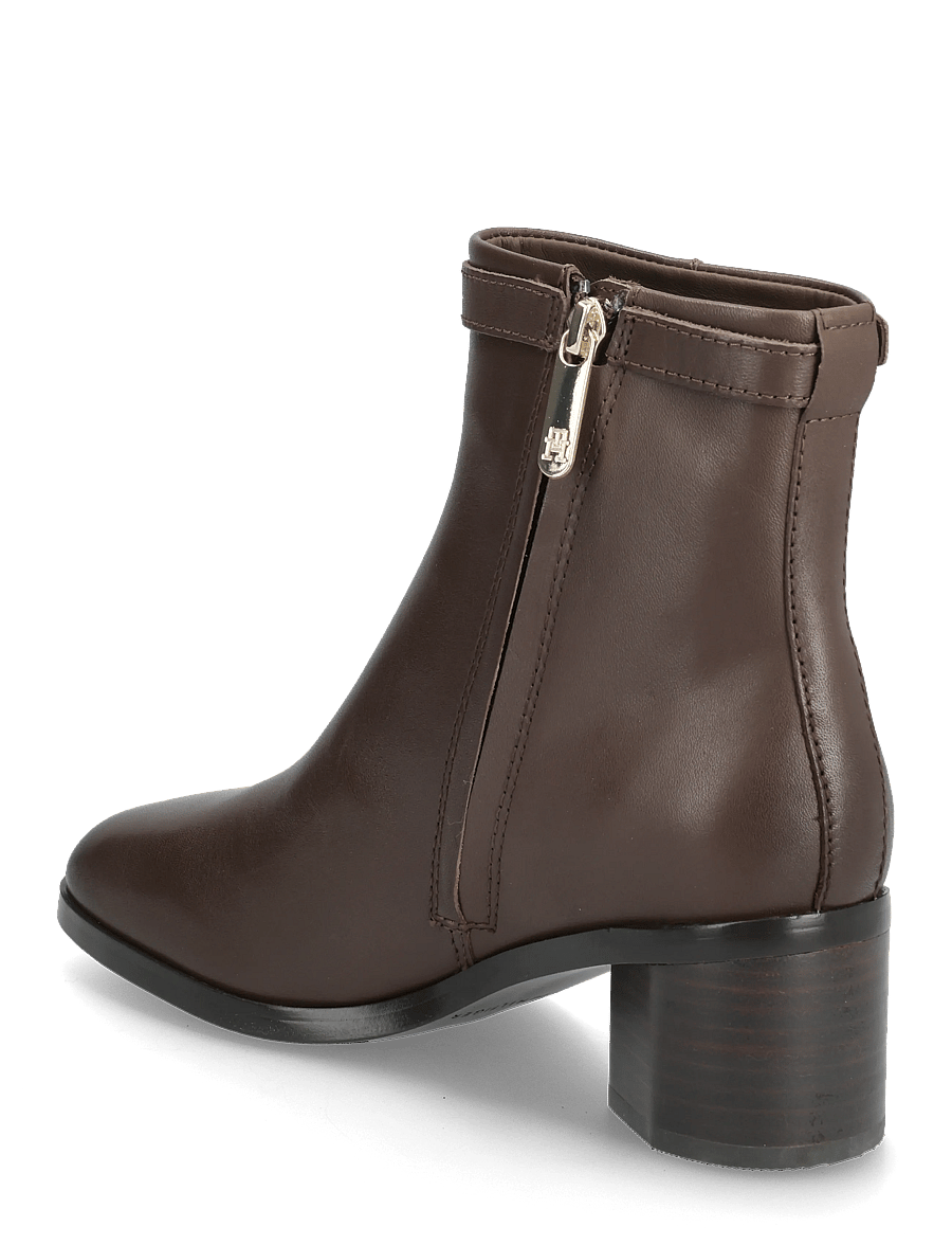 Tommy Hilfiger - TH BUCKLE RIDING MID HEEL BOOTIE - stiefeletten mit absatz - legacy brown - 2