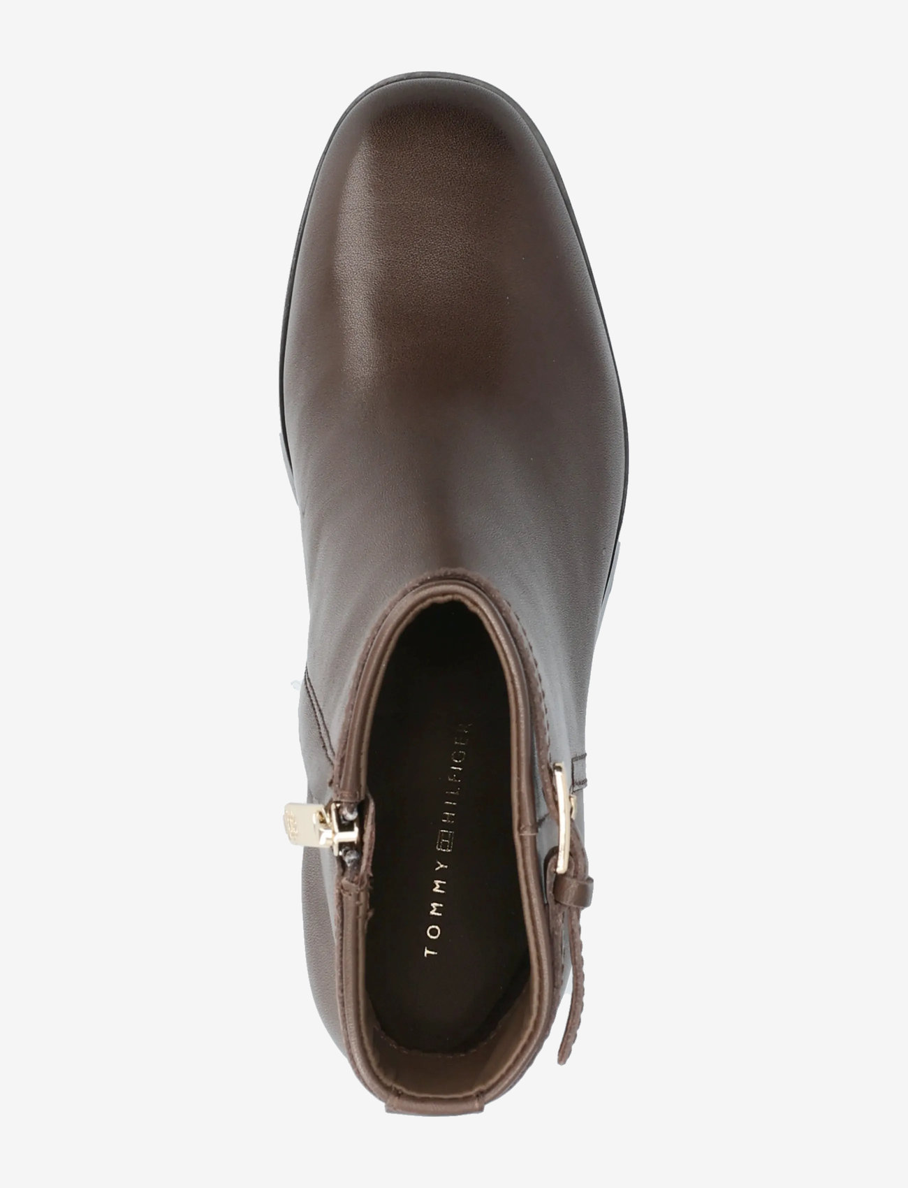 Tommy Hilfiger - TH BUCKLE RIDING MID HEEL BOOTIE - stövletter - legacy brown - 3