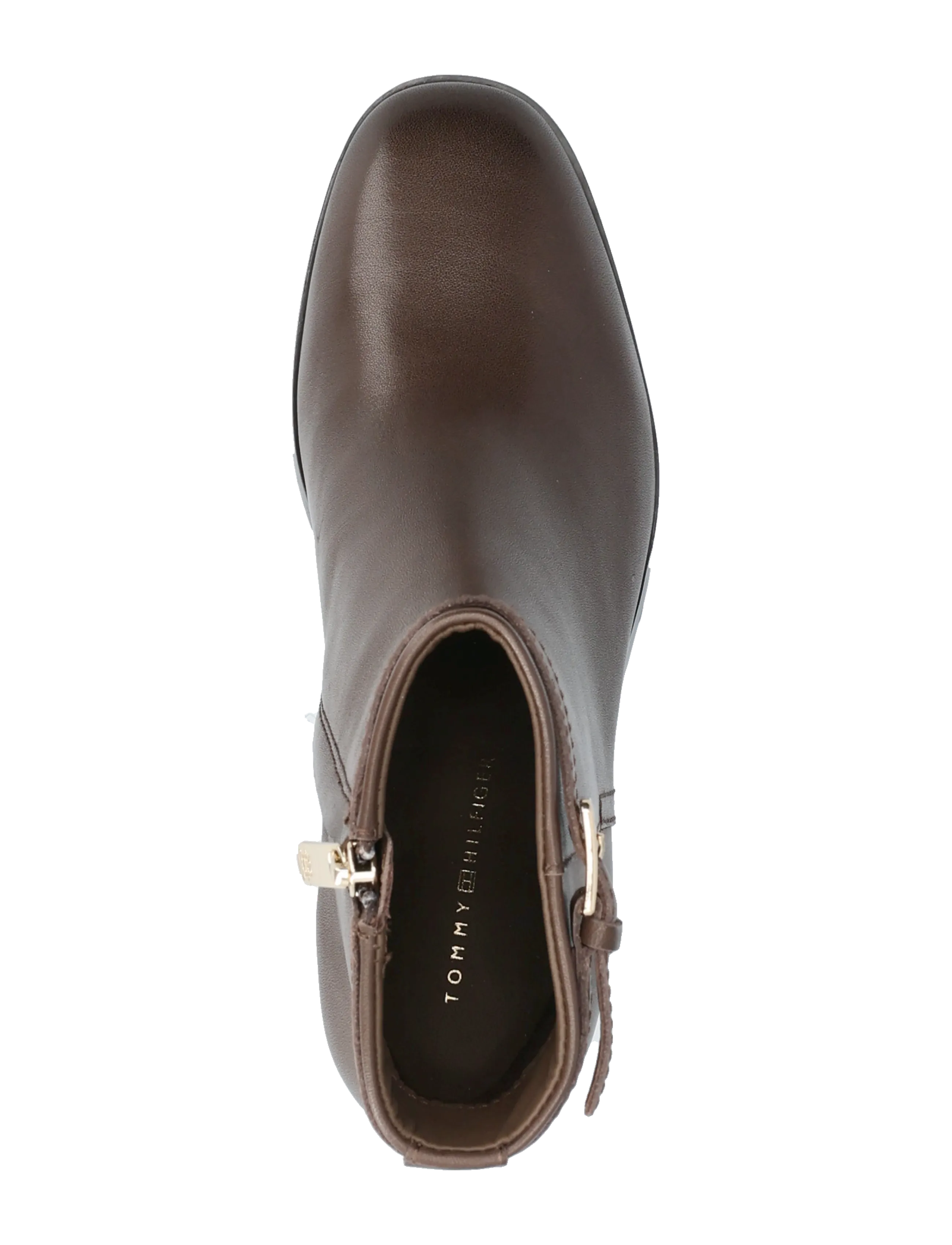 Tommy Hilfiger - TH BUCKLE RIDING MID HEEL BOOTIE - støvletter - legacy brown - 3