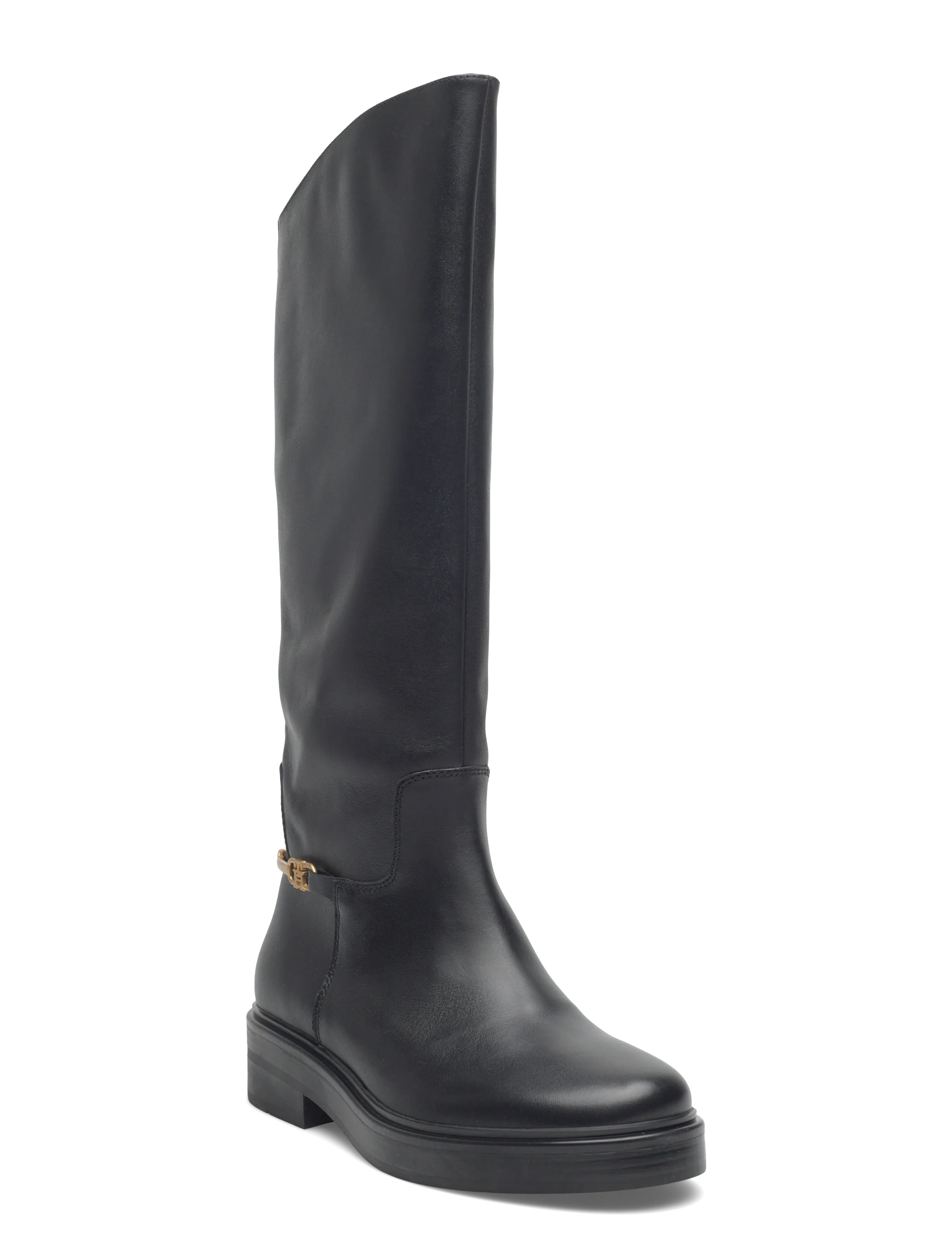 Tommy Hilfiger Th Horsebit Riding Long Boot, 39, Black, Tall Boots > Knee High Boots, Dame