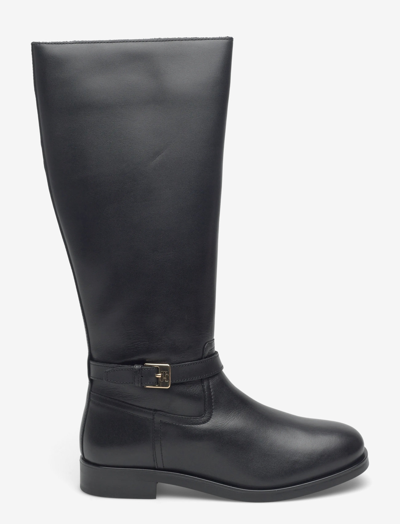 Tommy Hilfiger - TH BUCKLE RIDING LTHR LONG BOOT - women - black - 1