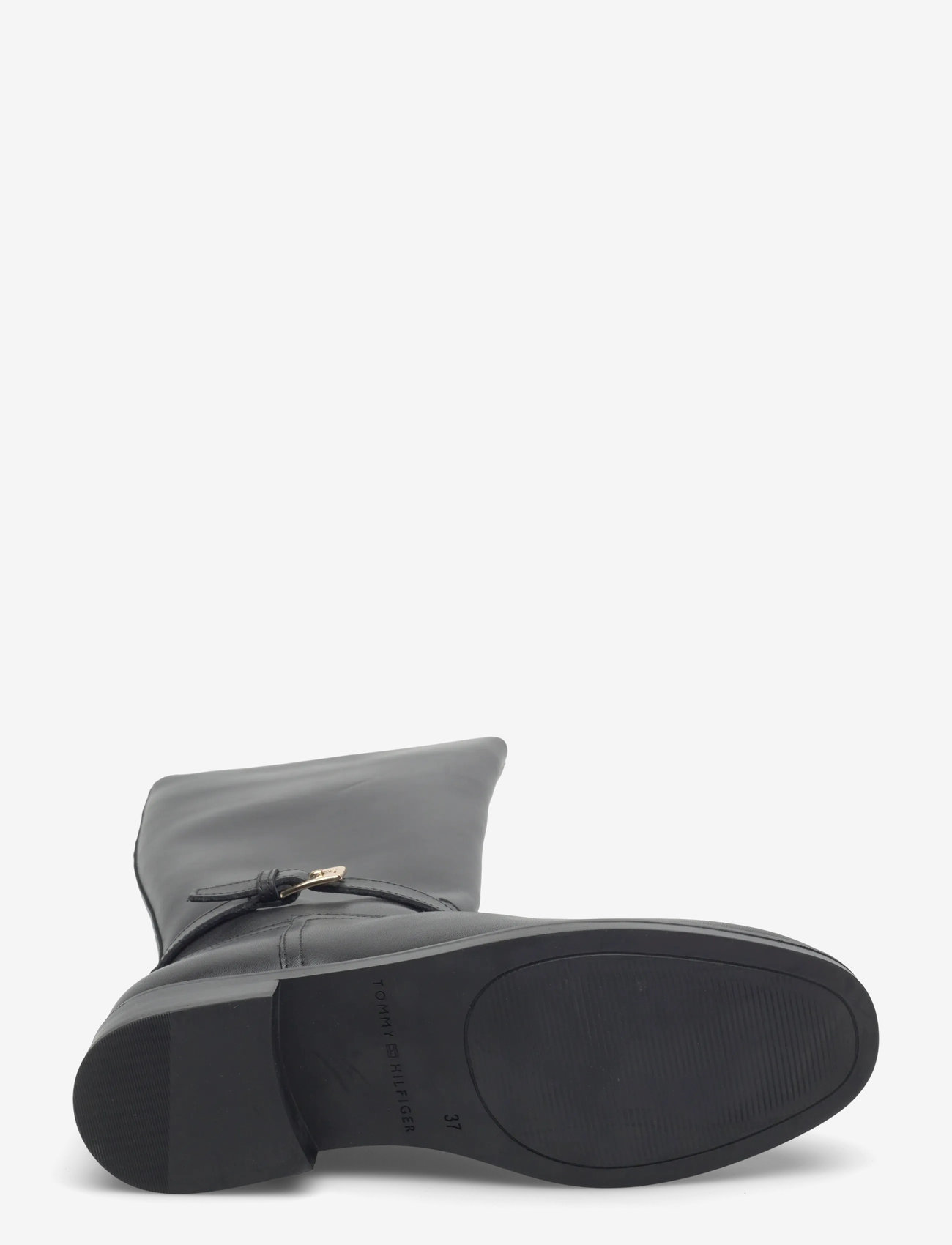 Tommy Hilfiger - TH BUCKLE RIDING LTHR LONG BOOT - women - black - 3